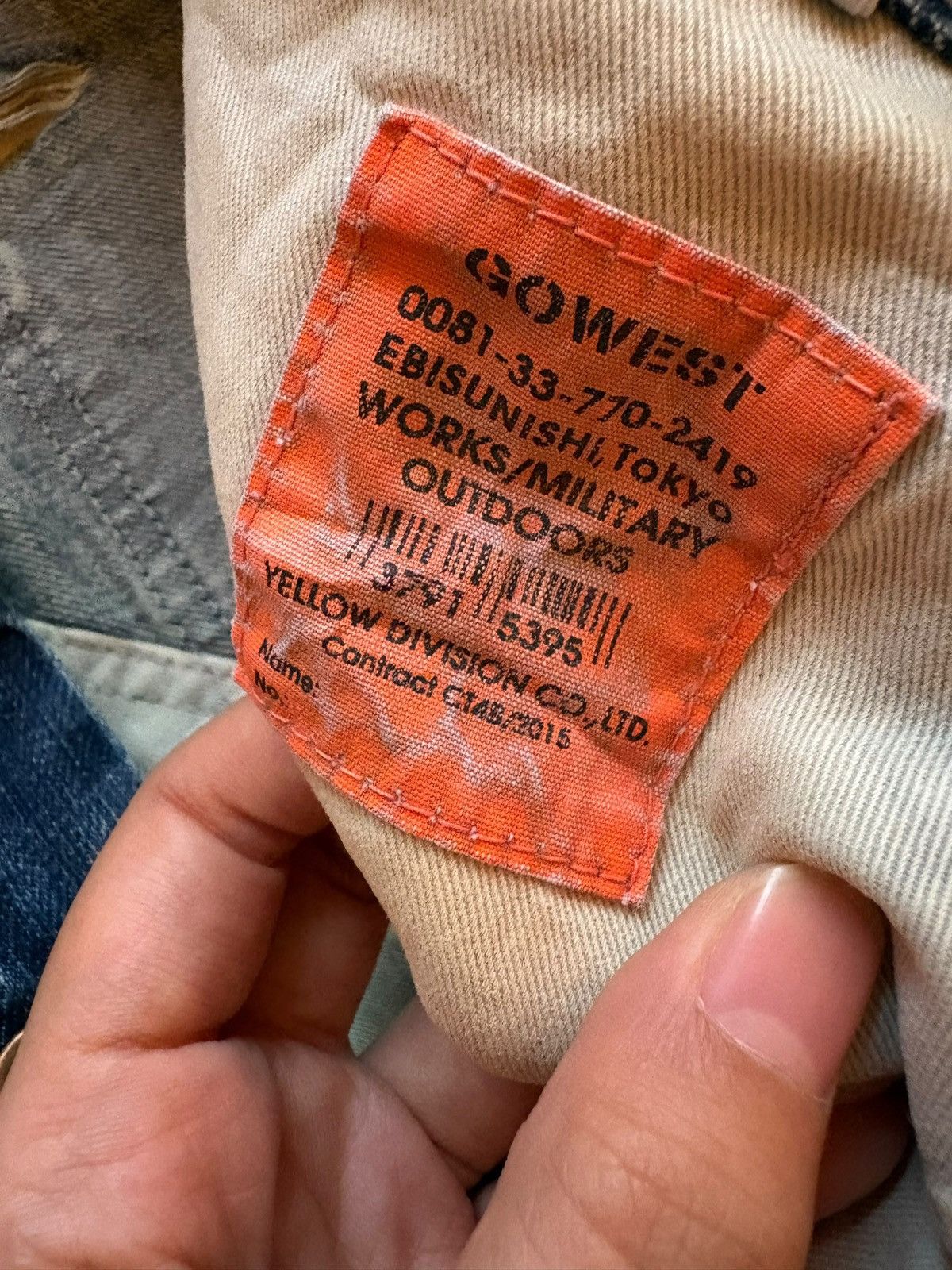 Japanese Brand Vintage Japanese Gowest Mud Wash Military Baggy Jeans Size US 34 / EU 50 - 10 Thumbnail