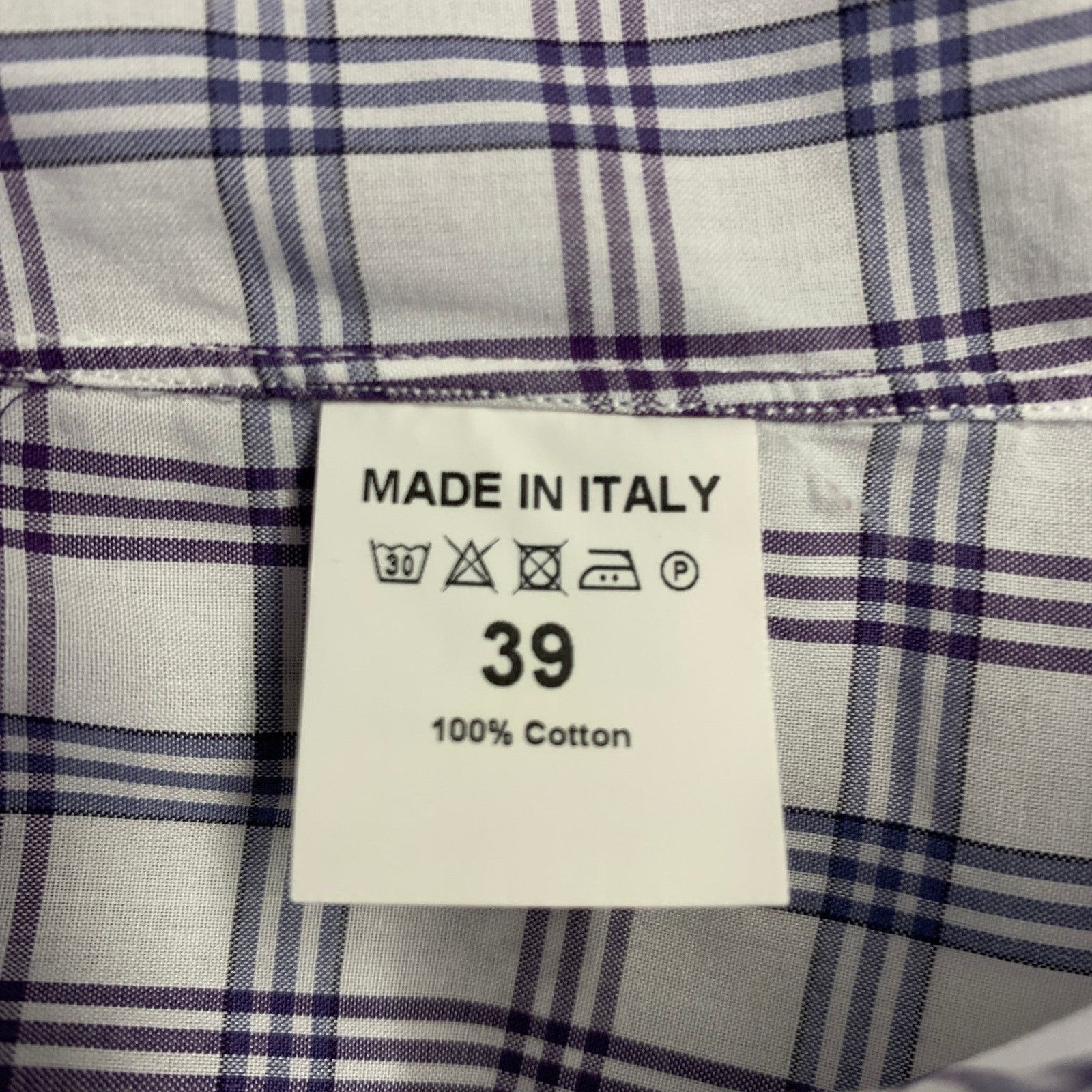 Isaia Multi Color Plaid Cotton Spread Collar Long Sleeve Shirt Size US M / EU 48-50 / 2 - 6 Thumbnail