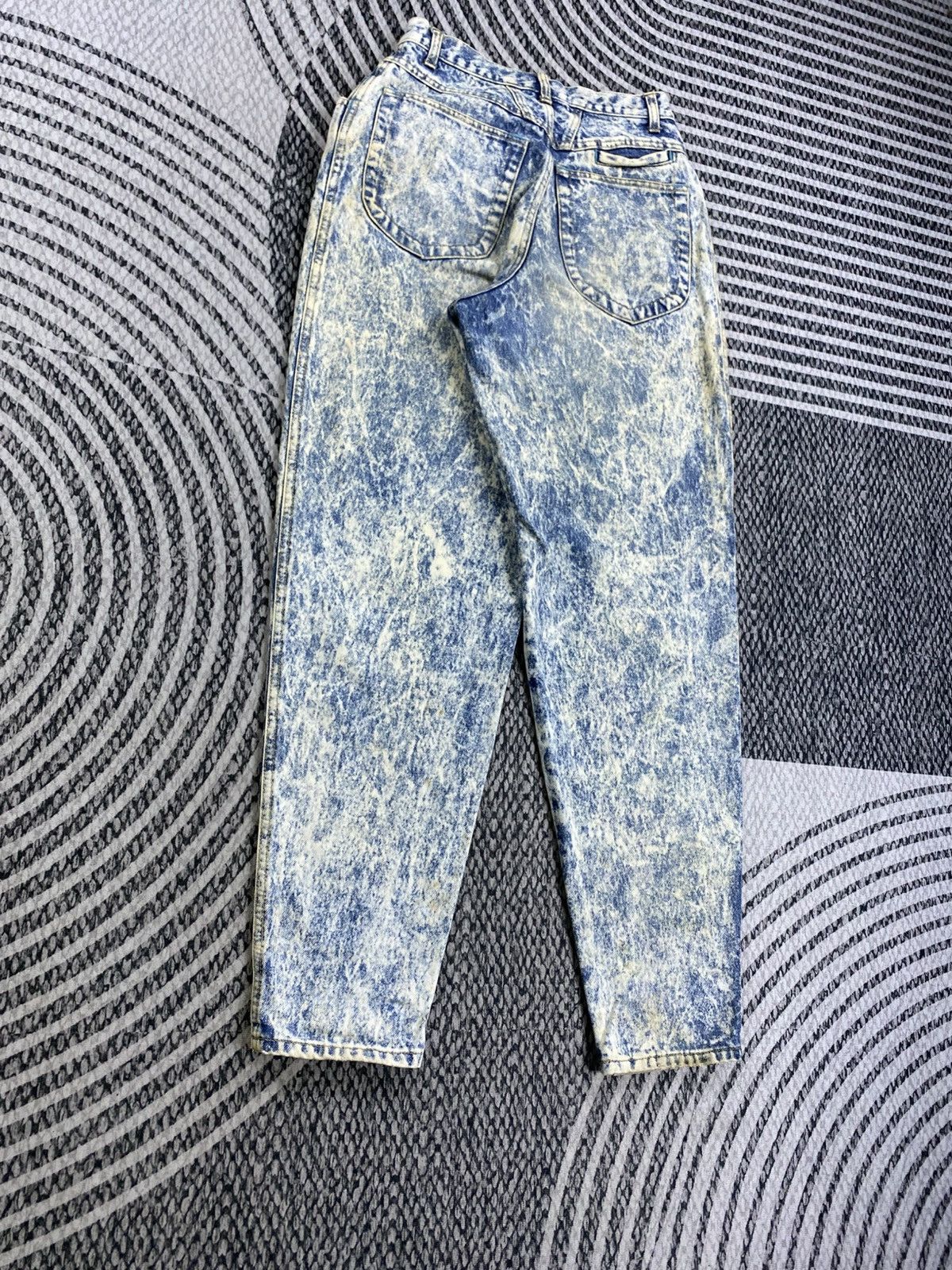 Japanese Brand Vintage Gold Rush Blue Washed Stain Jeans Size US 26 / EU 42 - 5 Thumbnail
