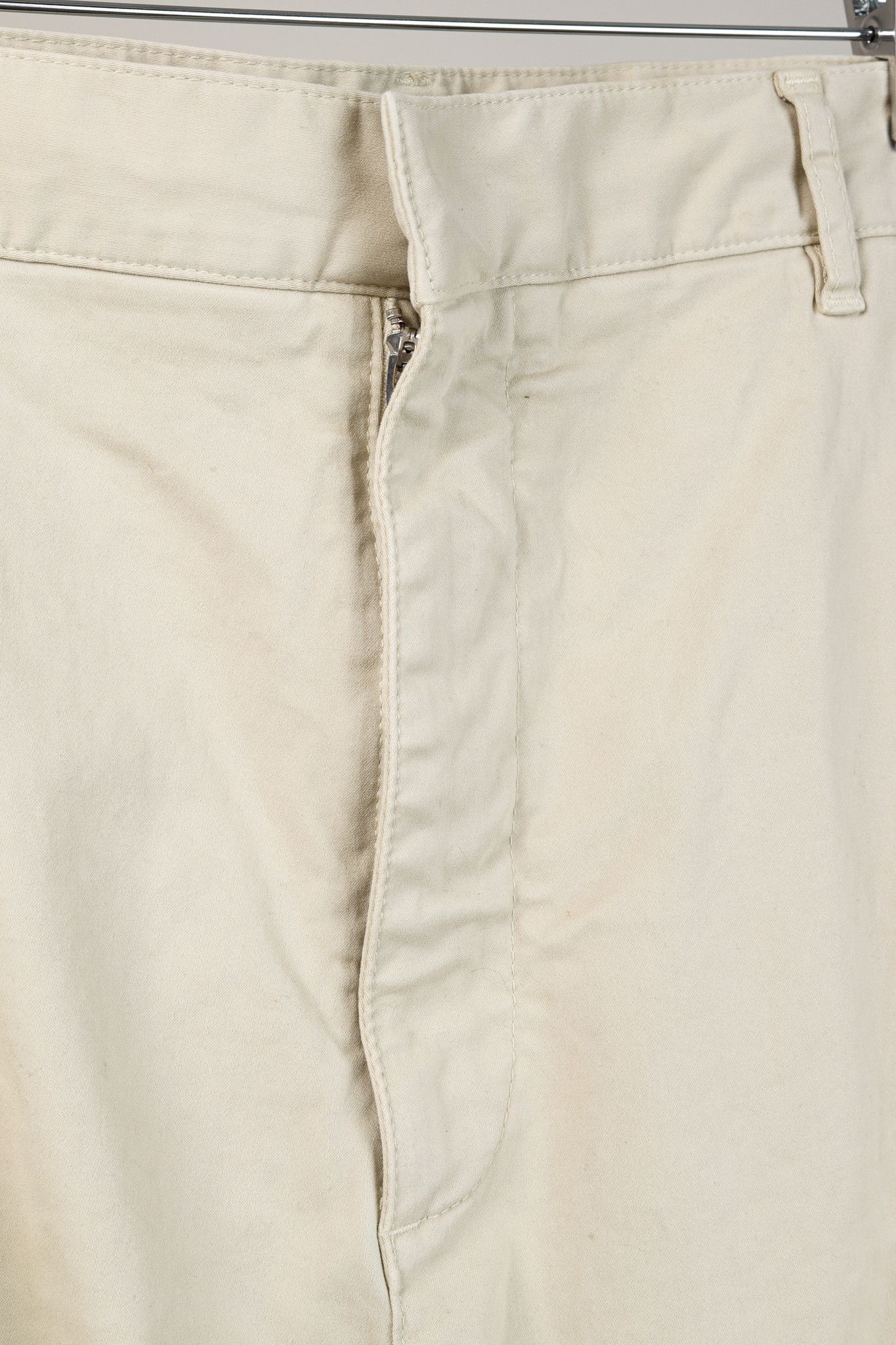 Moncler Moncler Light Beige Wide-Leg Stretch-Cotton Cargo Trousers Size US 34 / EU 50 - 9 Thumbnail