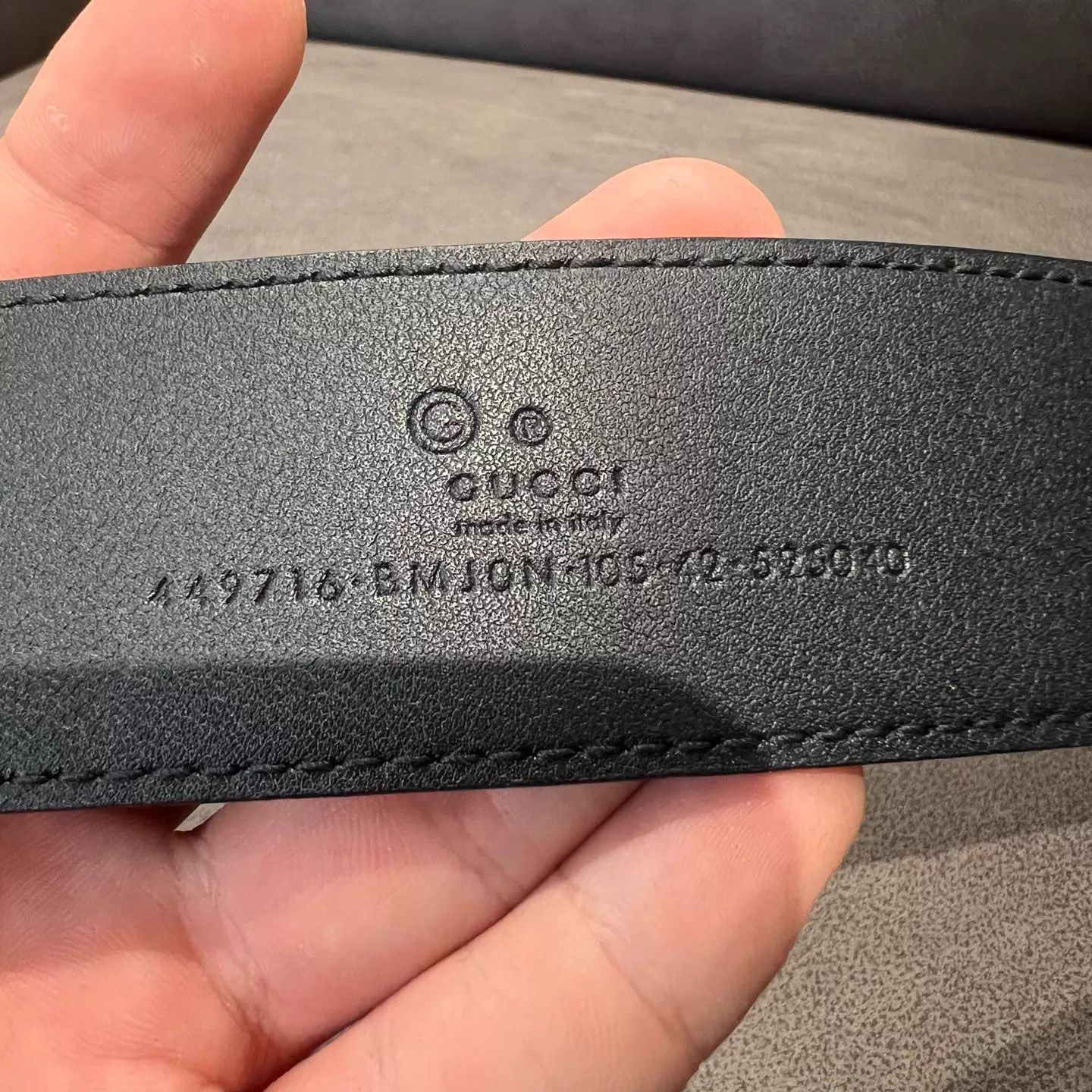 Gucci GUCCI Double G embossed pin buckle leather belt new Size ONE SIZE - 2 Thumbnail
