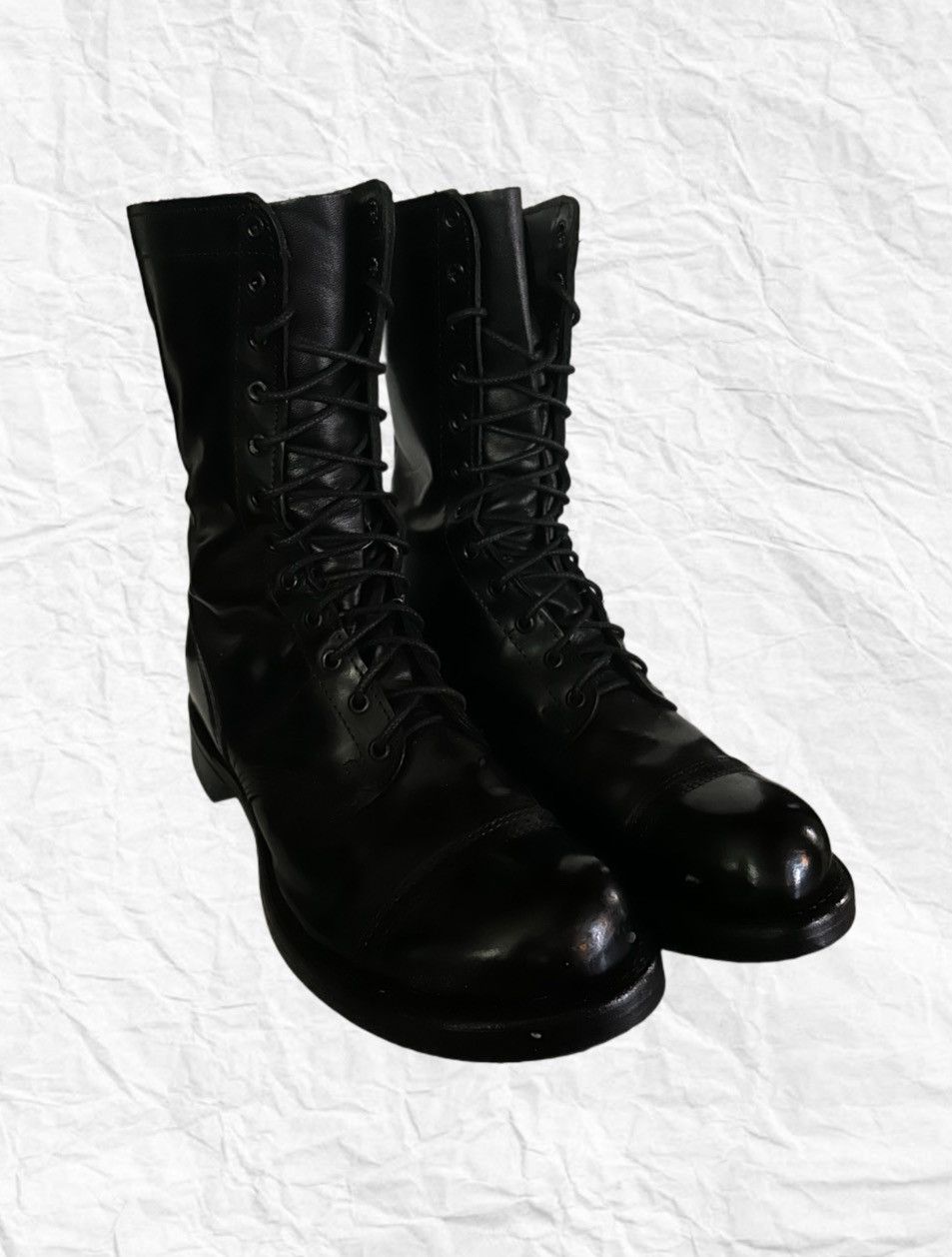 Corcoran Corcoran Jump Boots – Black Leather Combat Boots Size US 10 / EU 43 - 1 Thumbnail