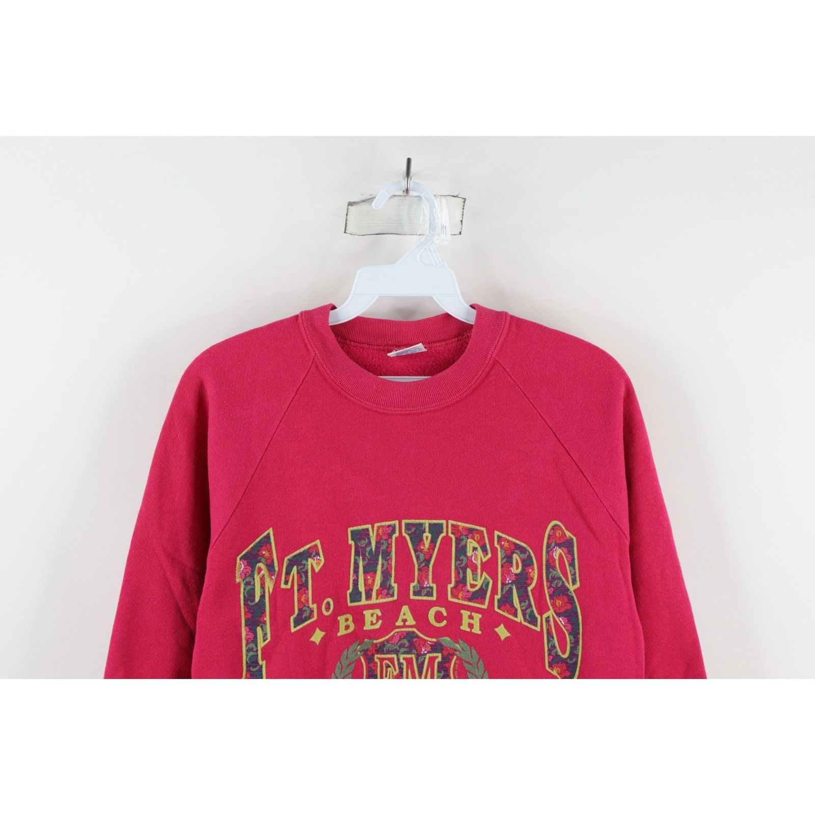 Vintage Vintage 90s Streetwear Faded Ft Myers Beach Sweatshirt Size M / US 6-8 / IT 42-44 - 2 Thumbnail