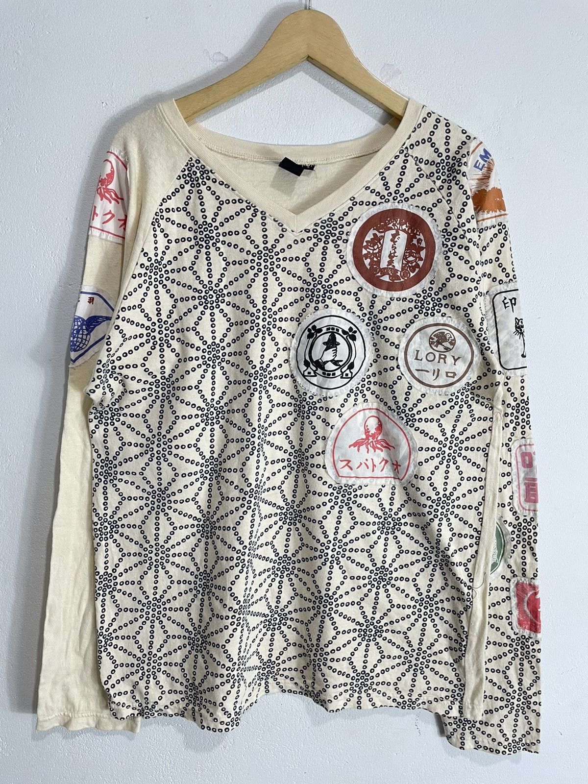 Hysteric Glamour Japanese brand Gothic punk Patchwork long sleeve Size US L / EU 52-54 / 3 - 1 Thumbnail