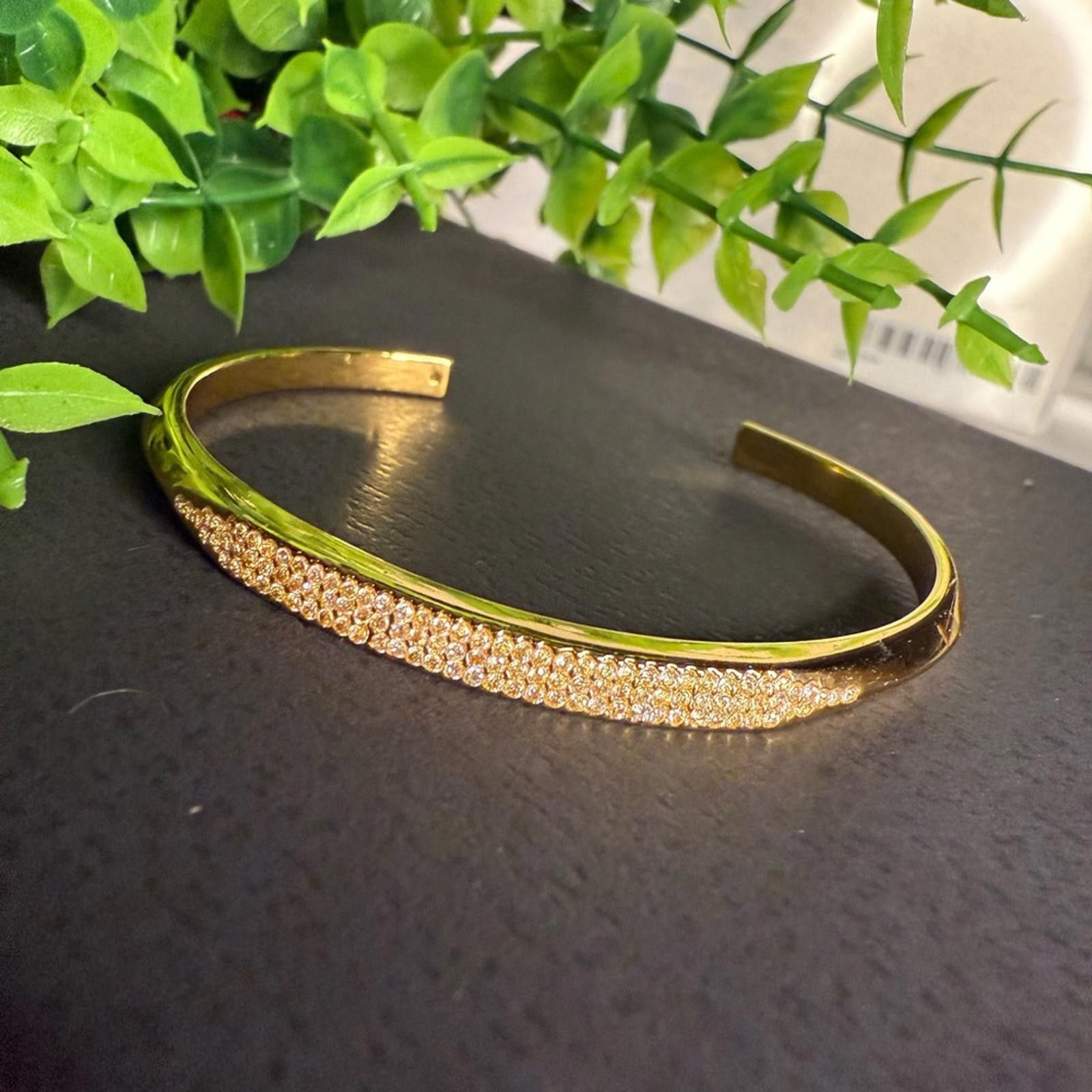 Kate Spade Kate Spade New York Raise The Bar Clear Gold Cut Bracelet Size ONE SIZE - 1 Thumbnail