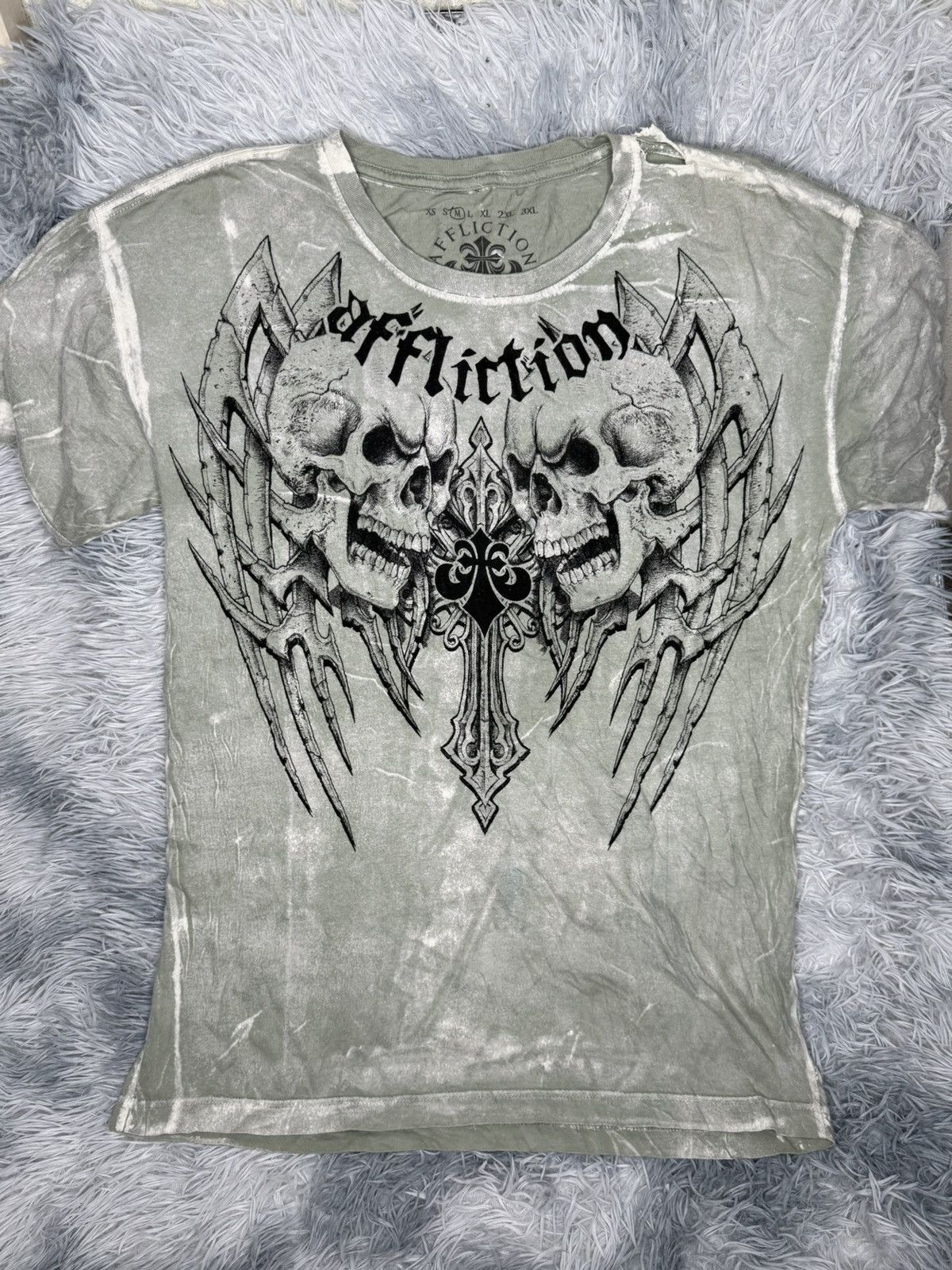 Affliction AFFLICTION Y2K 2 SKULLS M SIZE Size US M / EU 48-50 / 2 - 1 Thumbnail