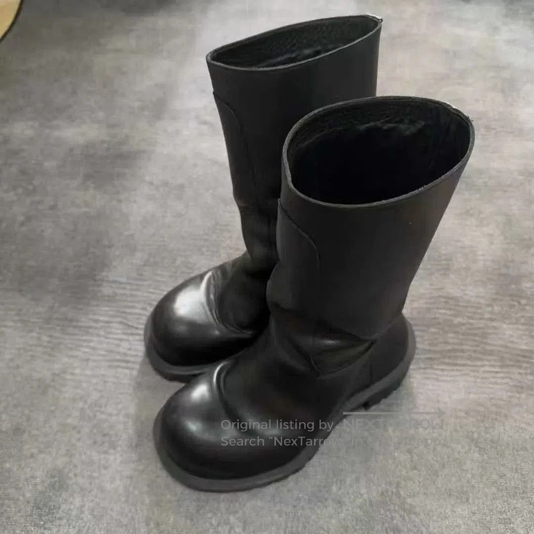 Balenciaga balenciaga black hummet mid-calf boots. Size US 8 / EU 41 - 1 Thumbnail