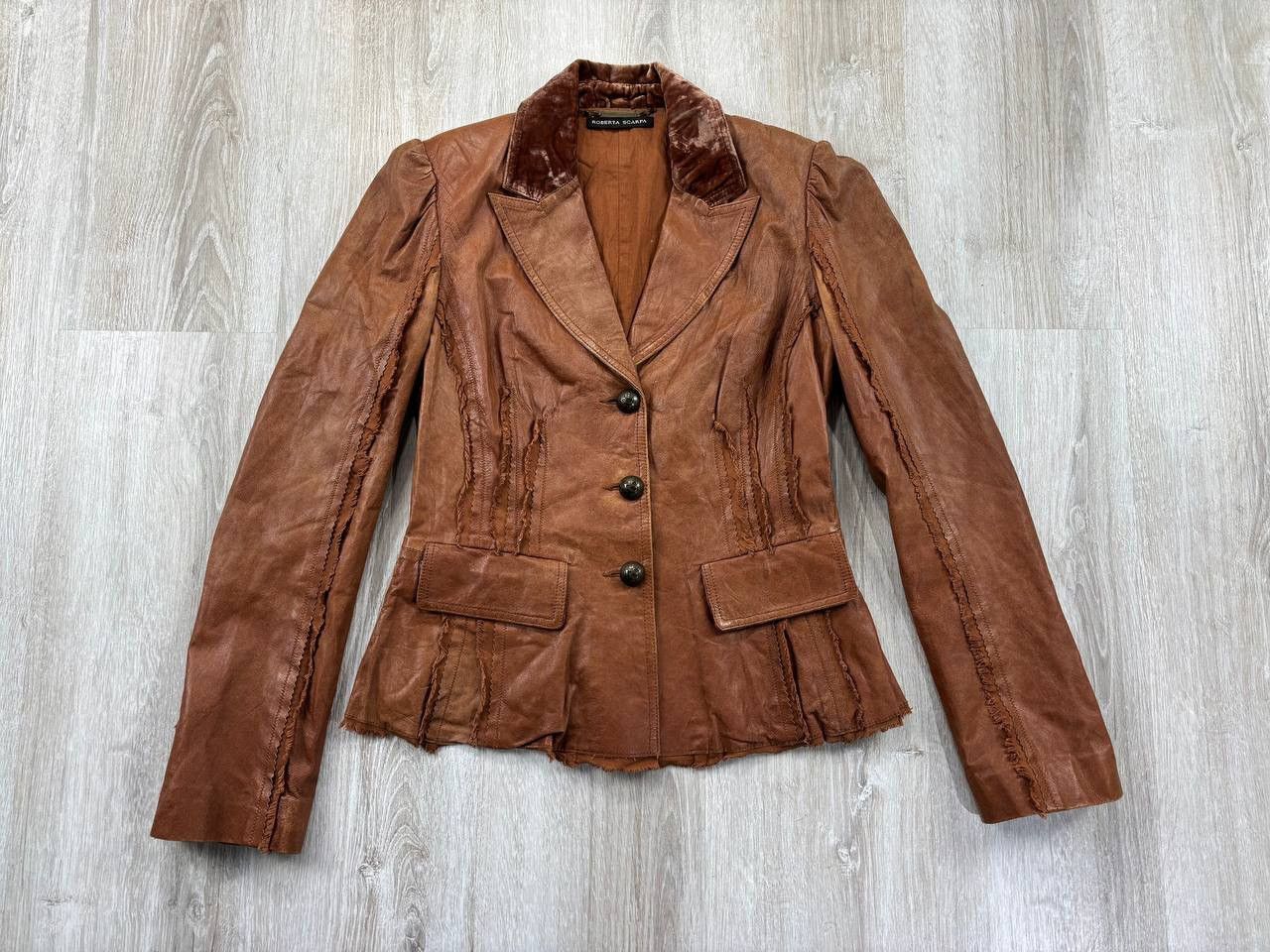 Japanese Brand × Vintage Womens leather jacket Roberta Scarpa Size 42 Size M / US 6-8 / IT 42-44 - 2 Thumbnail