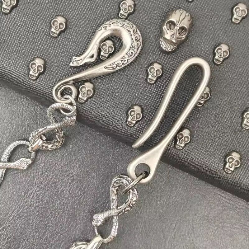 Jewelry Small Snake Retro Wallet Chain Size ONE SIZE - 9 Thumbnail