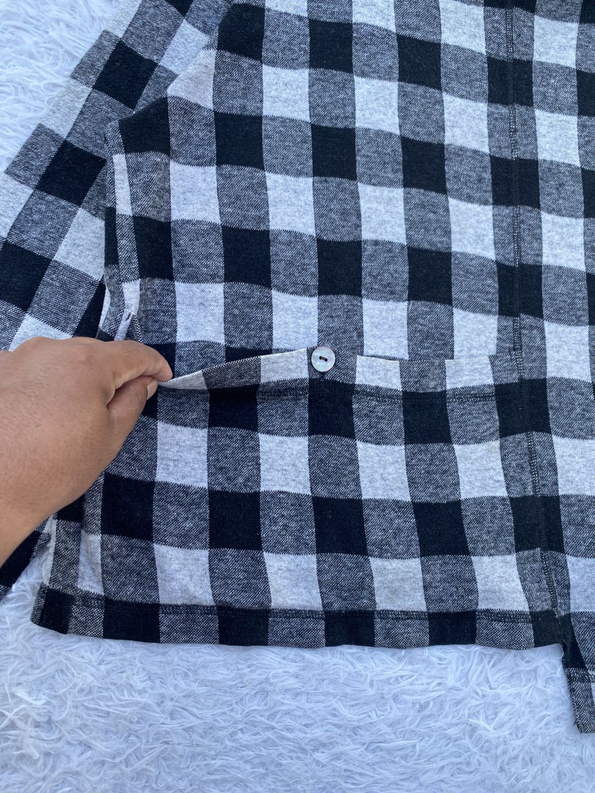 Issey Miyake Rare Vintage Hai Sporting Gear Checkered Flannel Sweater Size M / US 6-8 / IT 42-44 - 11 Thumbnail