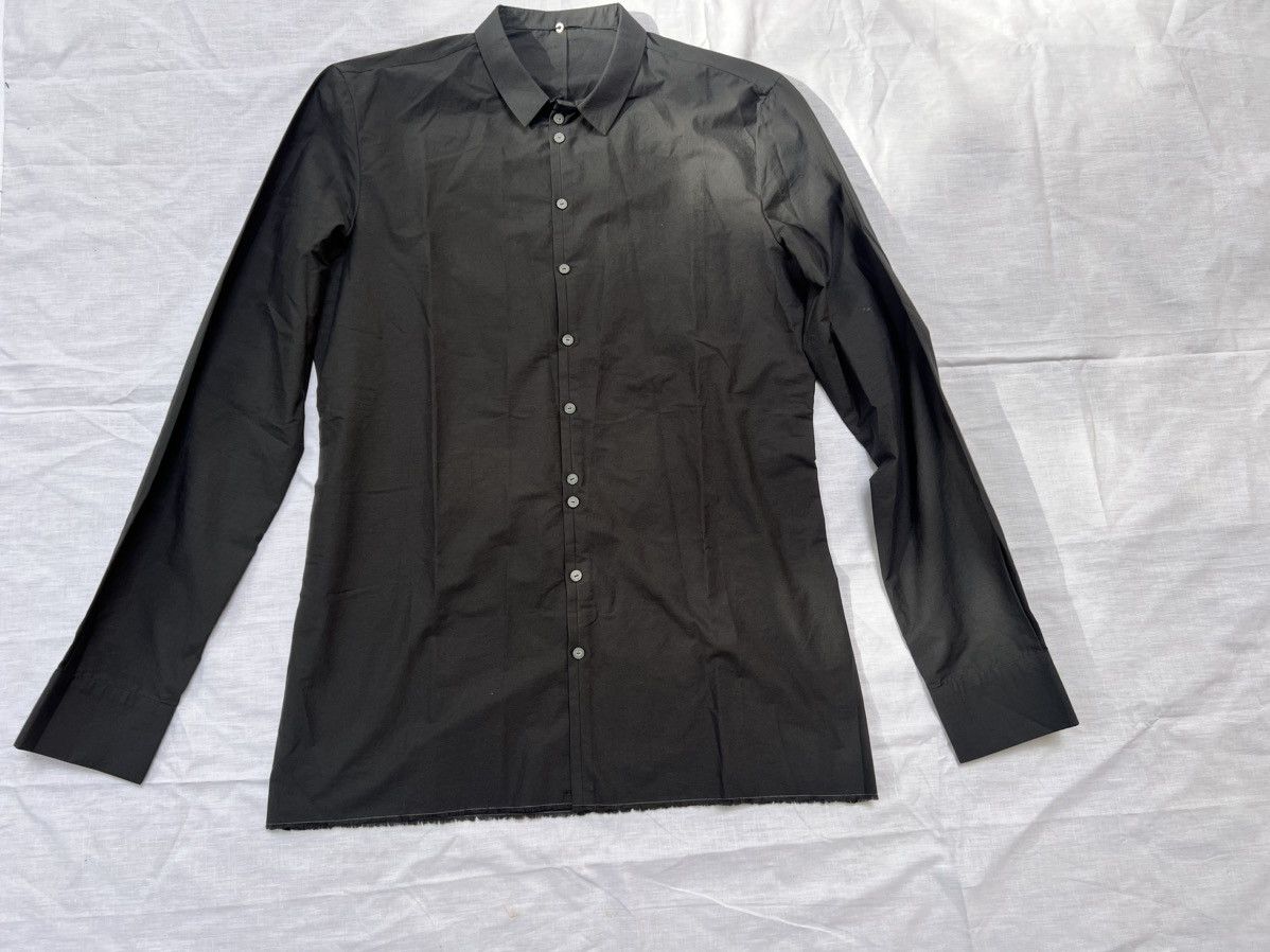 image of Label Under Construction Dark Grey Cotton Shirt, Men's (Size Medium)