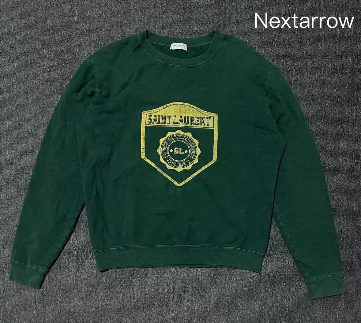 Saint Laurent Paris × Yves Saint Laurent Saint Laurent Men's Green Hoodie 2412-Nextarrow Size US M / EU 48-50 / 2 - 1 Thumbnail