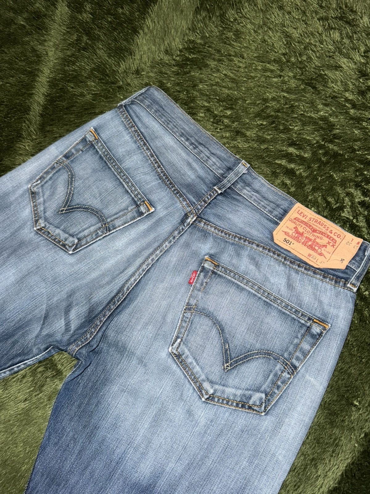 Levi's [W33/L32] Levi’s 501 Eu Release Cut-Off Vintage Wash Denim Size US 33 - 9 Thumbnail