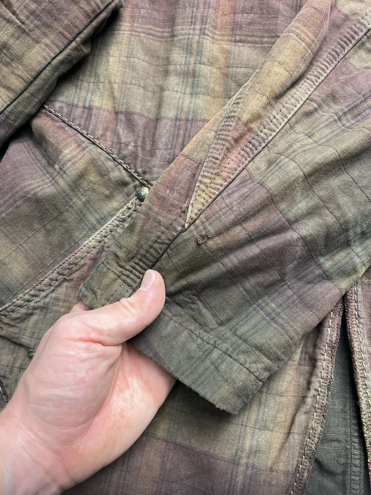 Marithe + Francois Girbaud Marithe Francois Girbaud archive checked faded blazer jacket Size US L / EU 52-54 / 3 - 10 Thumbnail