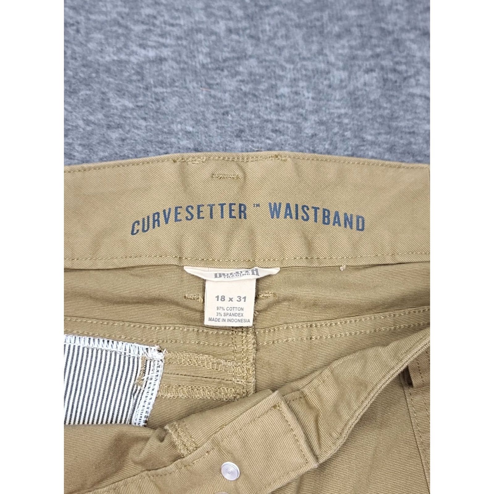 CO Duluth Curvesetter Cargo Pants Womens 18x31 Brown Cargo Pant Regular Straight Outdoor Hiking Canvas Cotton Spandex Brown Women 18S34 Beige? Size 40" / US 18 - 4 Thumbnail