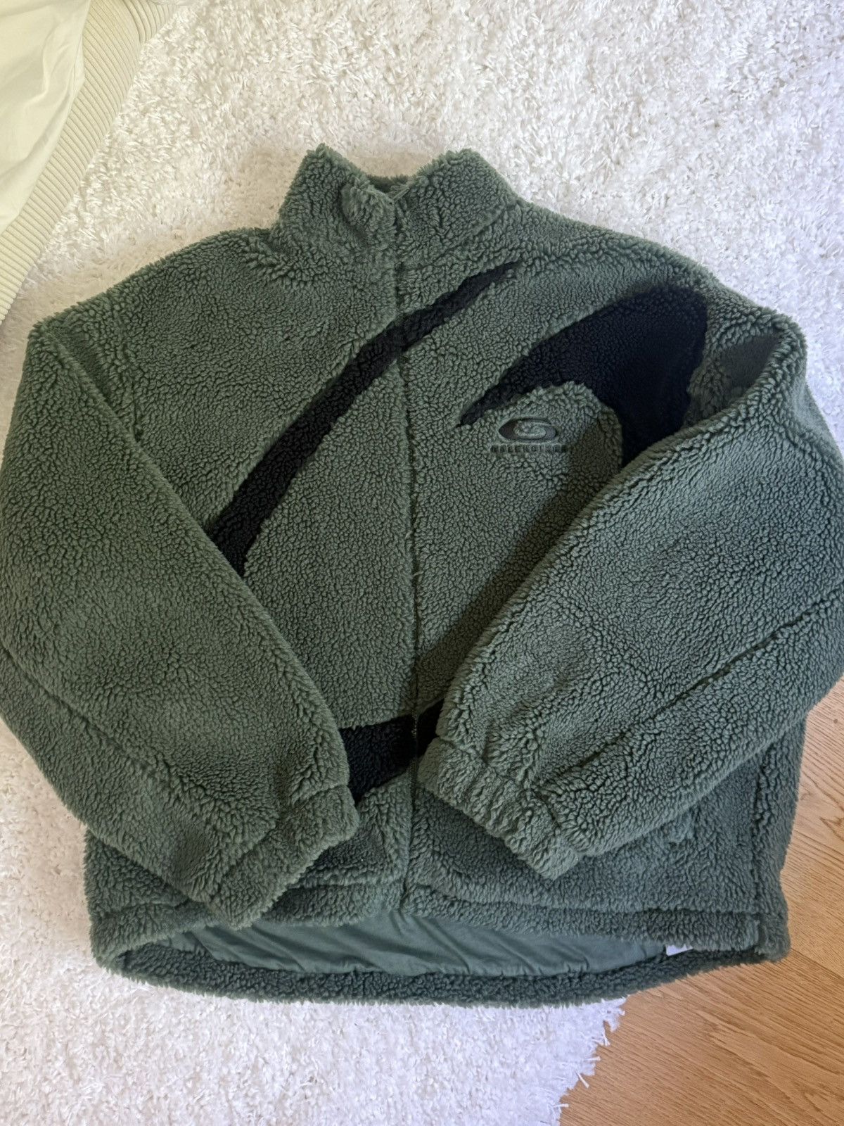 Balenciaga BALENCIAGA — MEN'S LOOP SPORTS ICON ZIP-UP JACKET IN KHAKI Size US M / EU 48-50 / 2 - 1 Thumbnail