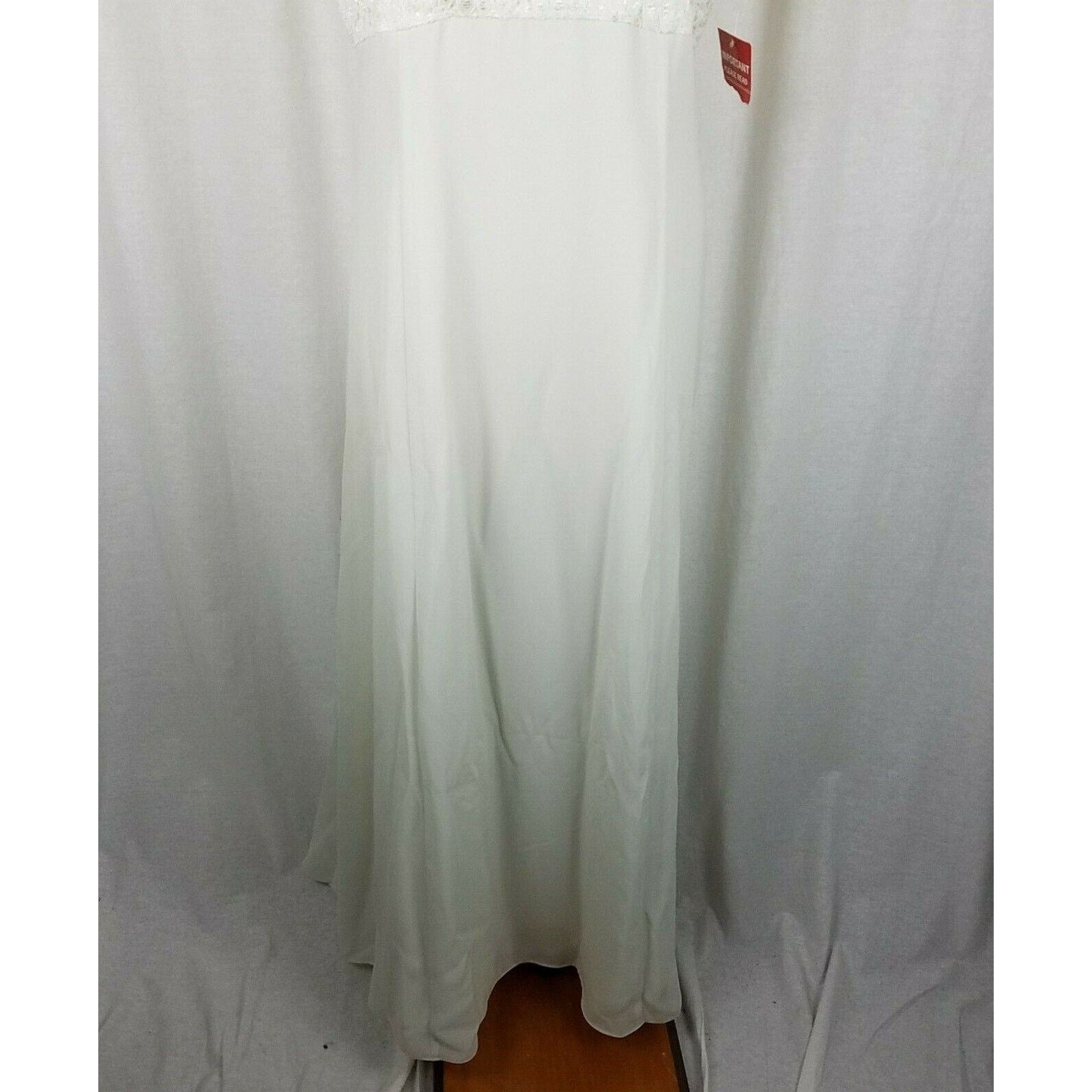 Vintage Vtg Lanz of Salsburg Lace Formal Maxi Prom Dress 14 Seafoam Size XL / US 12-14 / IT 48-50 - 3 Thumbnail