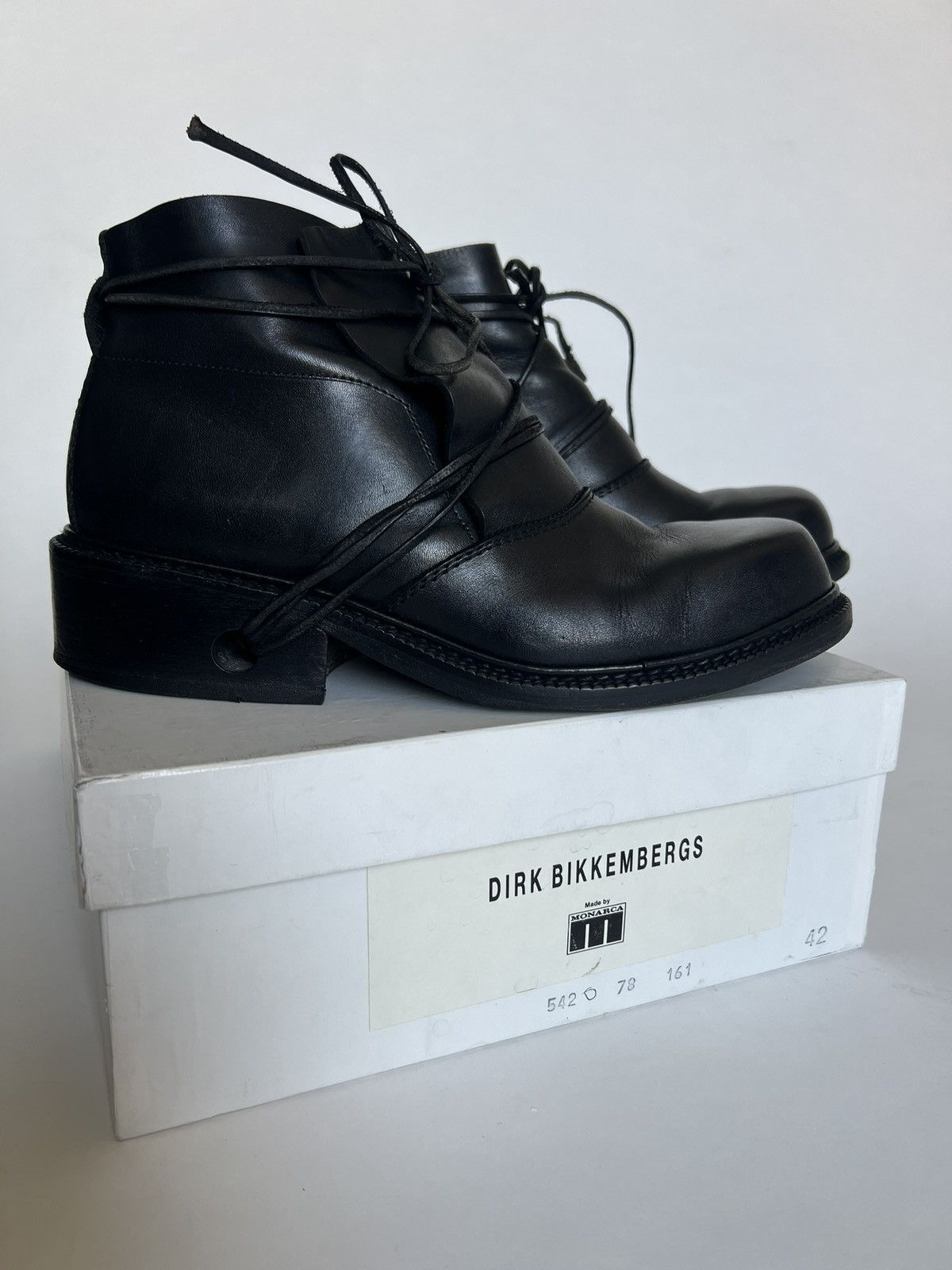 Dirk Bikkembergs Dirk Bikkembergs black boots fall 1994 - with original box Size US 9 / EU 42 - 2 Thumbnail