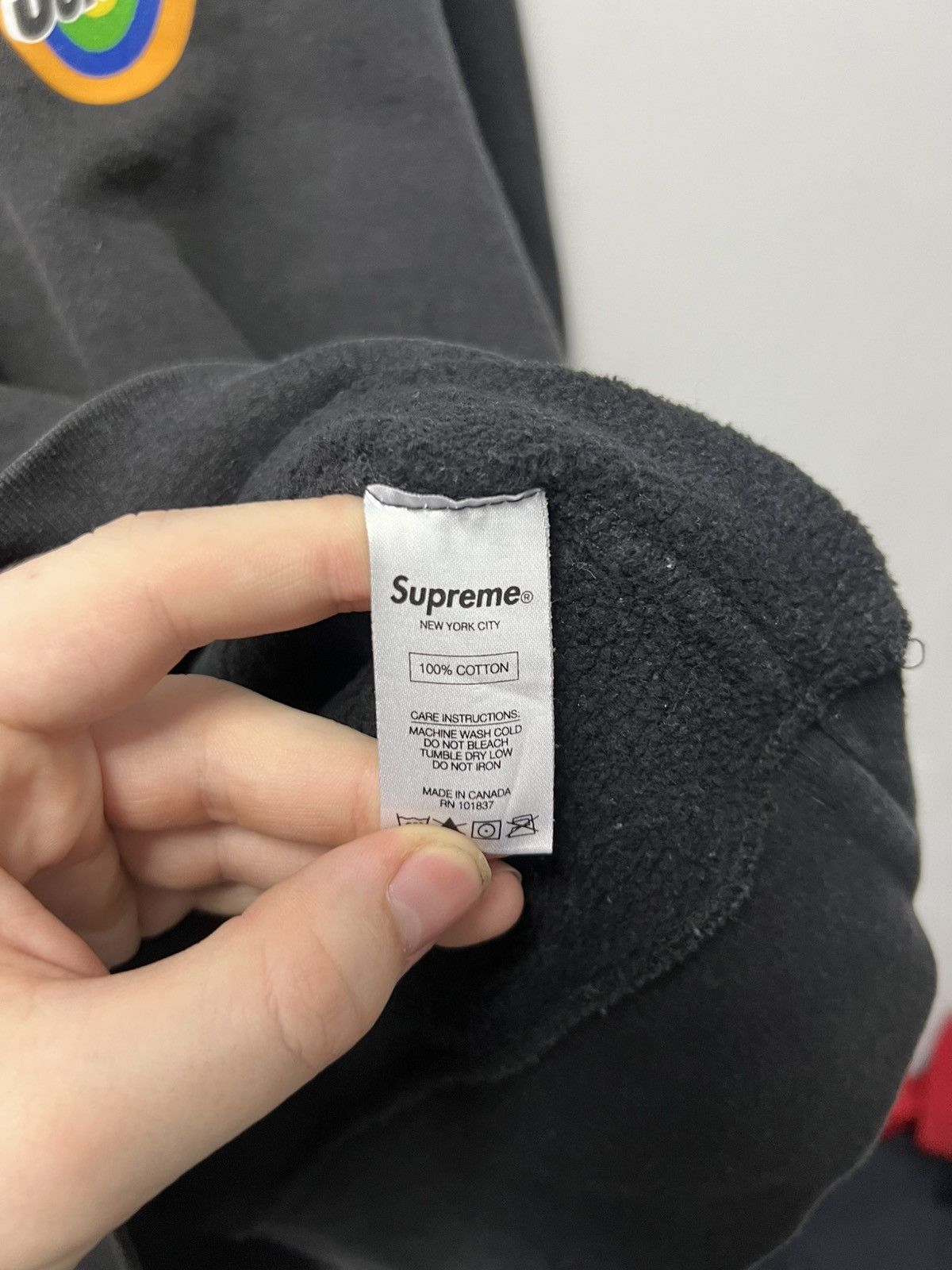 Supreme Supreme Big Logo Sweatshirt Pullover Black Size M Size US M / EU 48-50 / 2 - 12 Thumbnail