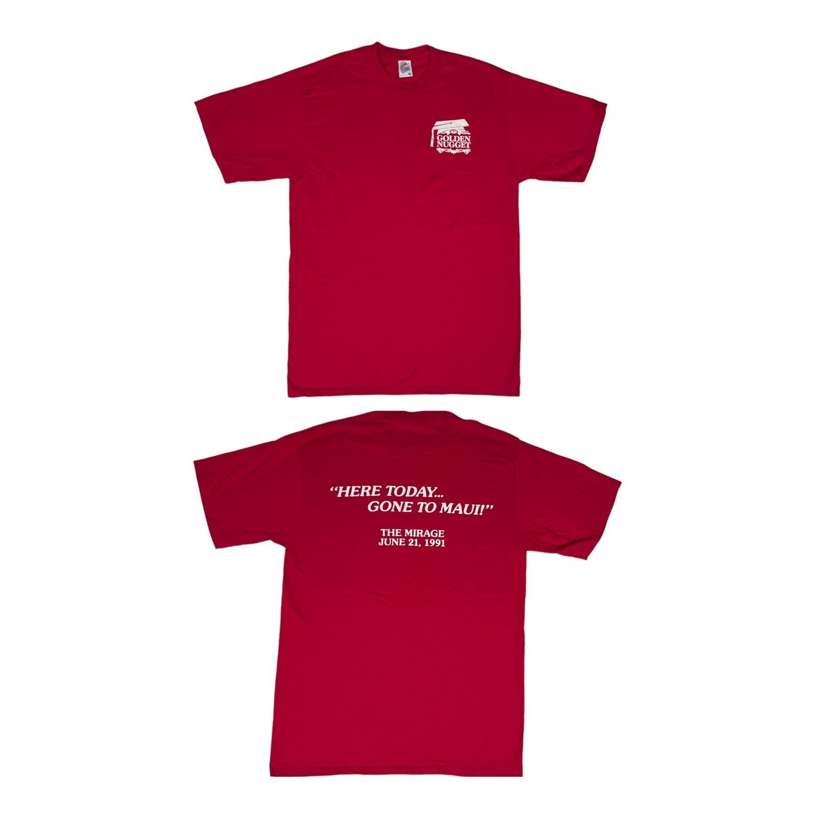 Jerzees Vintage Golden Nugget The Mirage Las Vegas T-Shirt Size XL 9 Size US XL / EU 56 / 4 - 1 Thumbnail