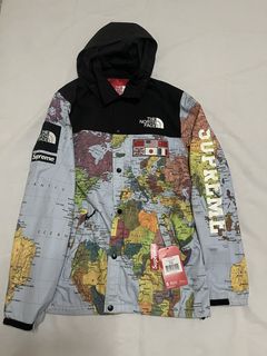 The north face supreme best sale map jacket