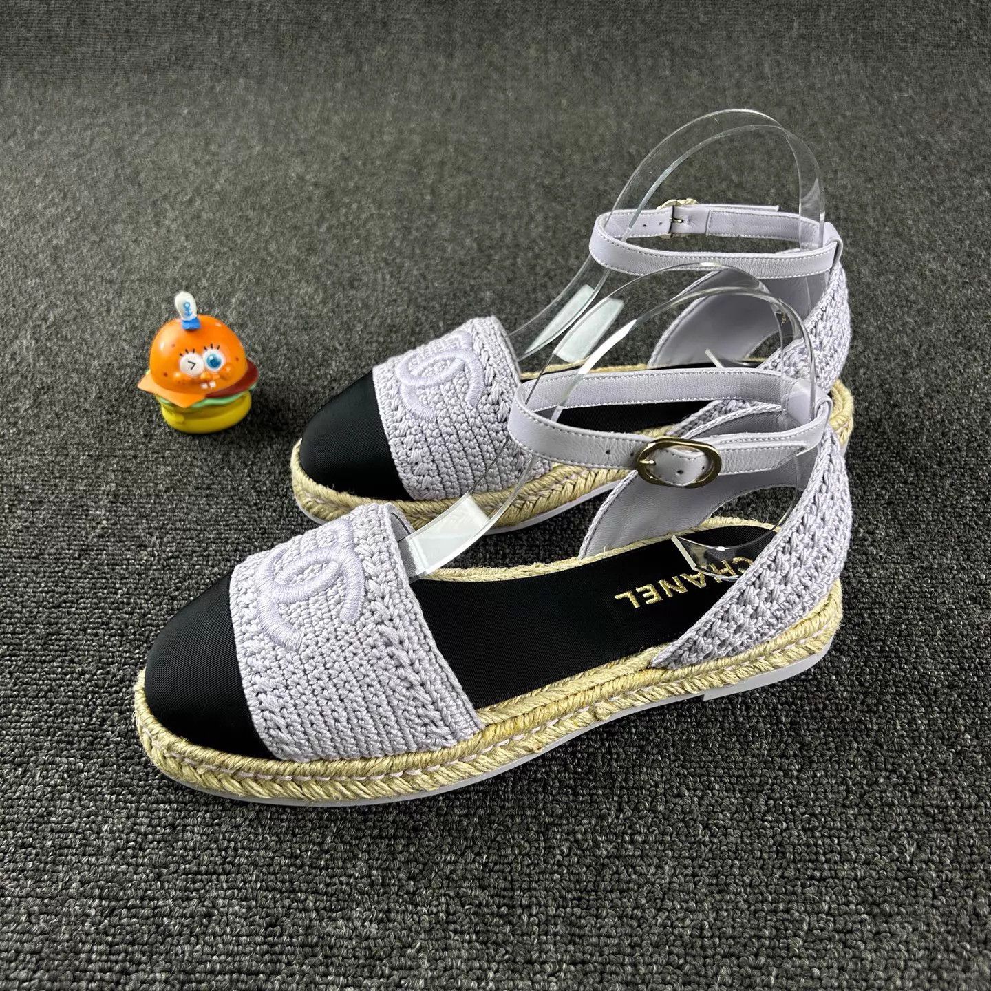 Chanel Chanel Women's Purple Woven Fisherman Sandal 38 Size US 7.5 / IT 37.5 - 1 Thumbnail