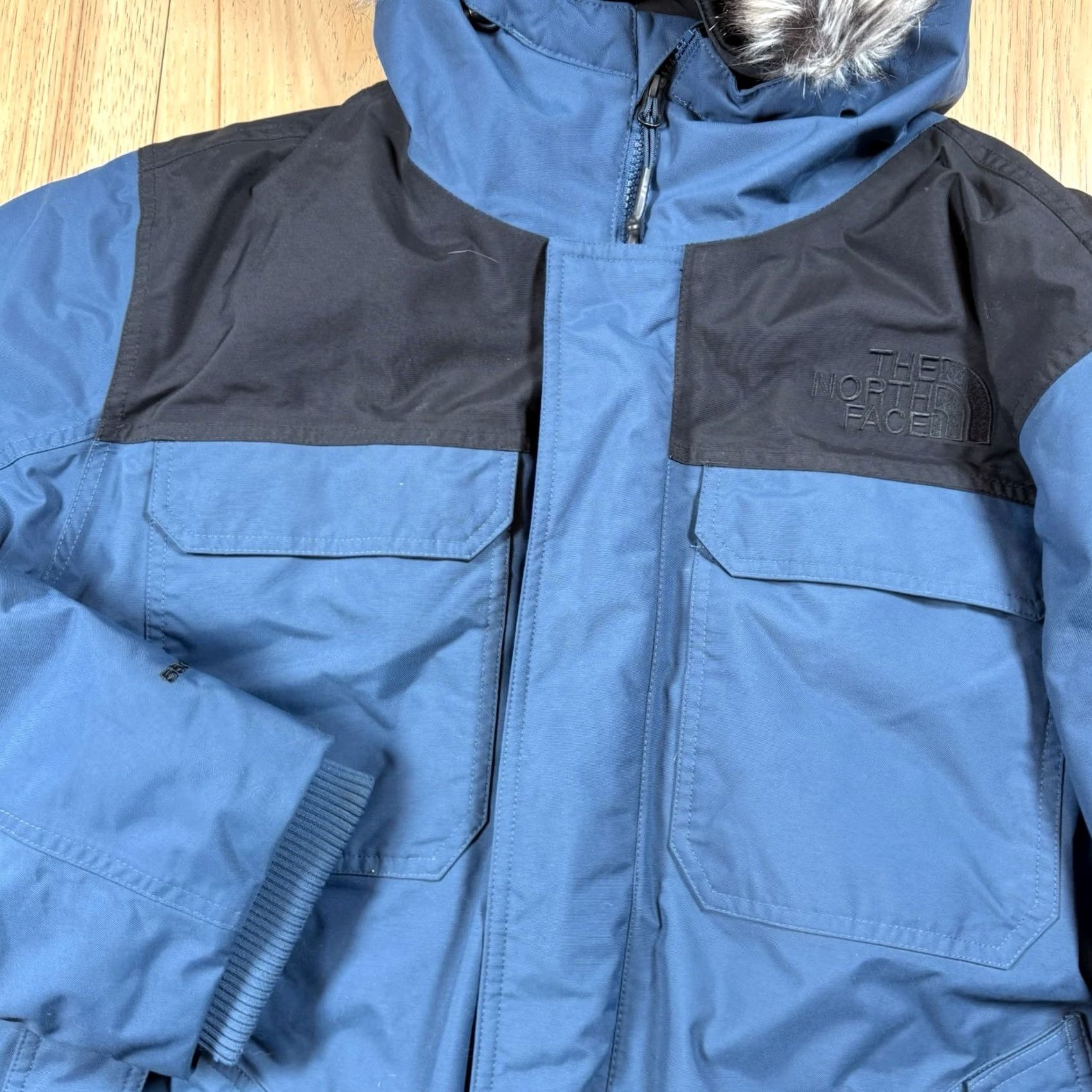 The North Face The North Face Gotham DryVent Jacket Parka Mens XL Blue Down Filled Nylon Polyester 550 Down DryVent Face Mask Size US XL / EU 56 / 4 - 3 Thumbnail
