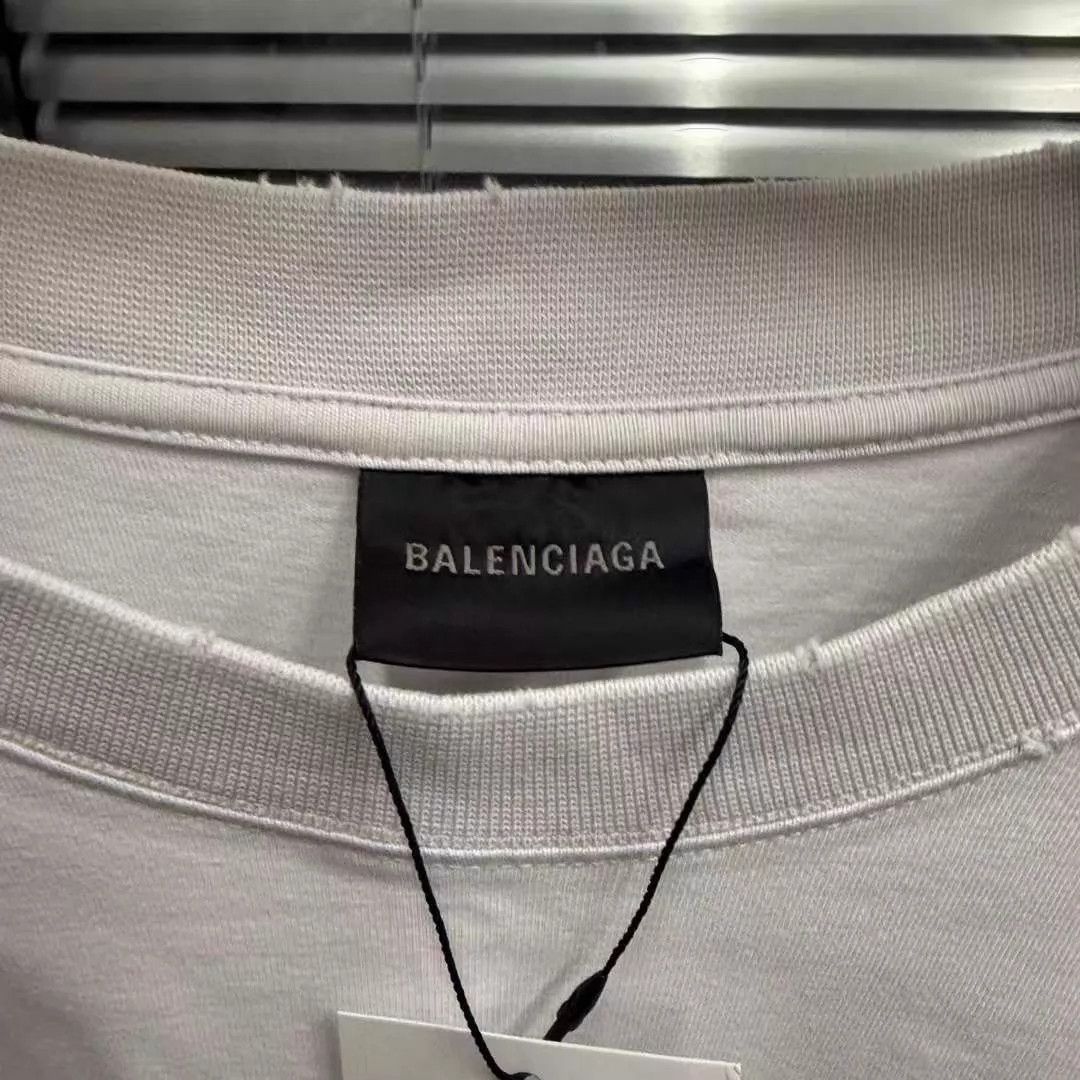 Balenciaga Balenciaga Reverse Logo Short Sleeve Tee L (99 New) Size L / US 10 / IT 46 - 2 Thumbnail