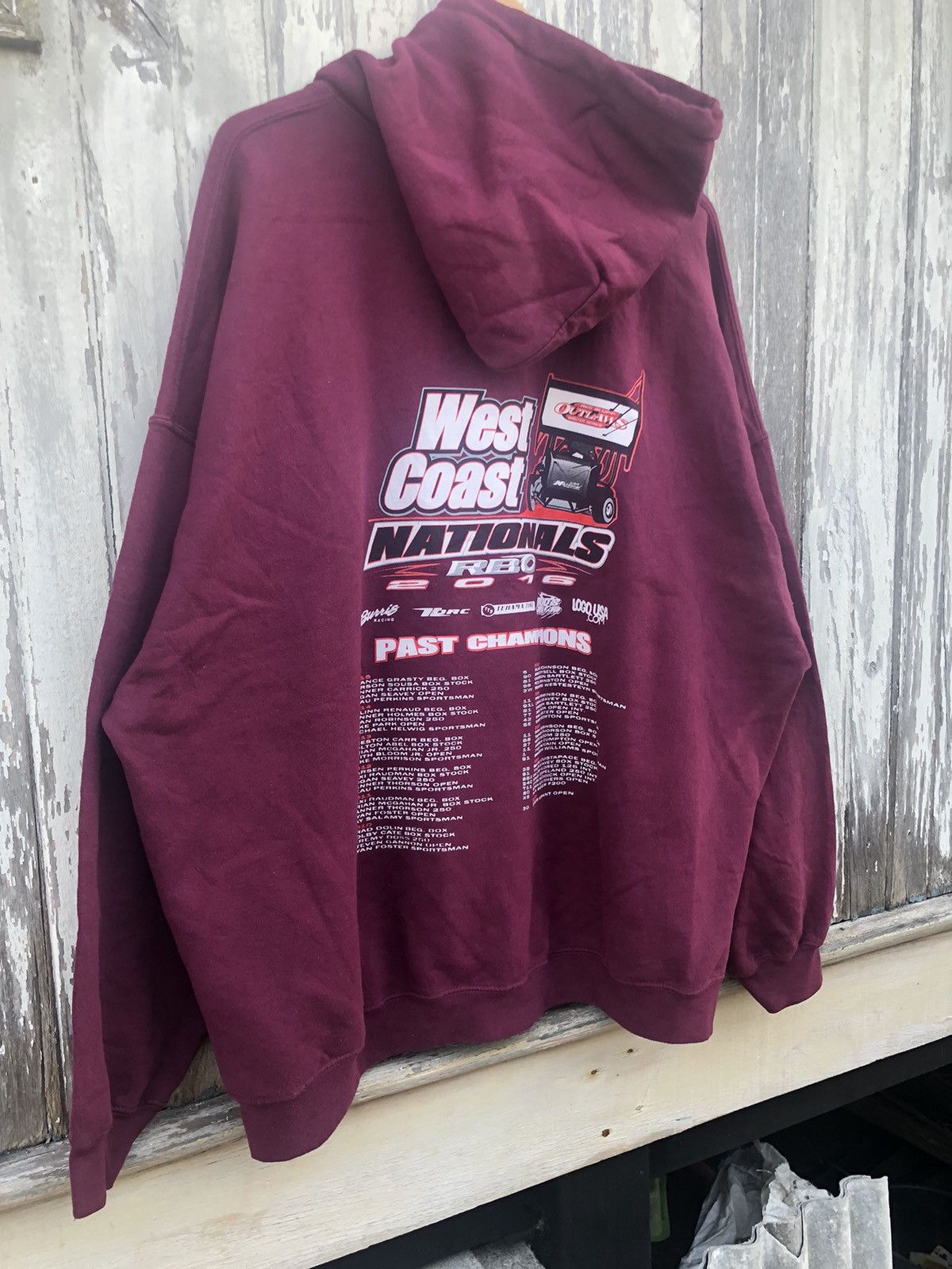 Ford × NASCAR × Vintage 🔥Vintage Y2K🔥Sunfaded West Coast National RBO Baggy Hoodies Size US XXL / EU 58 / 5 - 4 Thumbnail