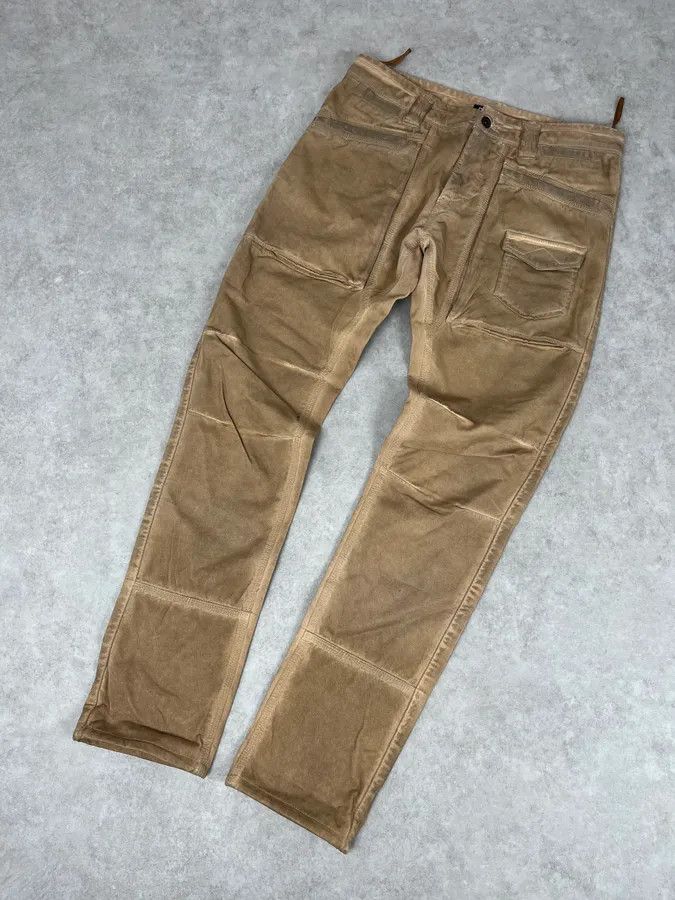 Dolce & Gabbana 2000s Dolce & Gabbana Camel Waxed Effect Pants Size US 32 / EU 48 - 5 Thumbnail