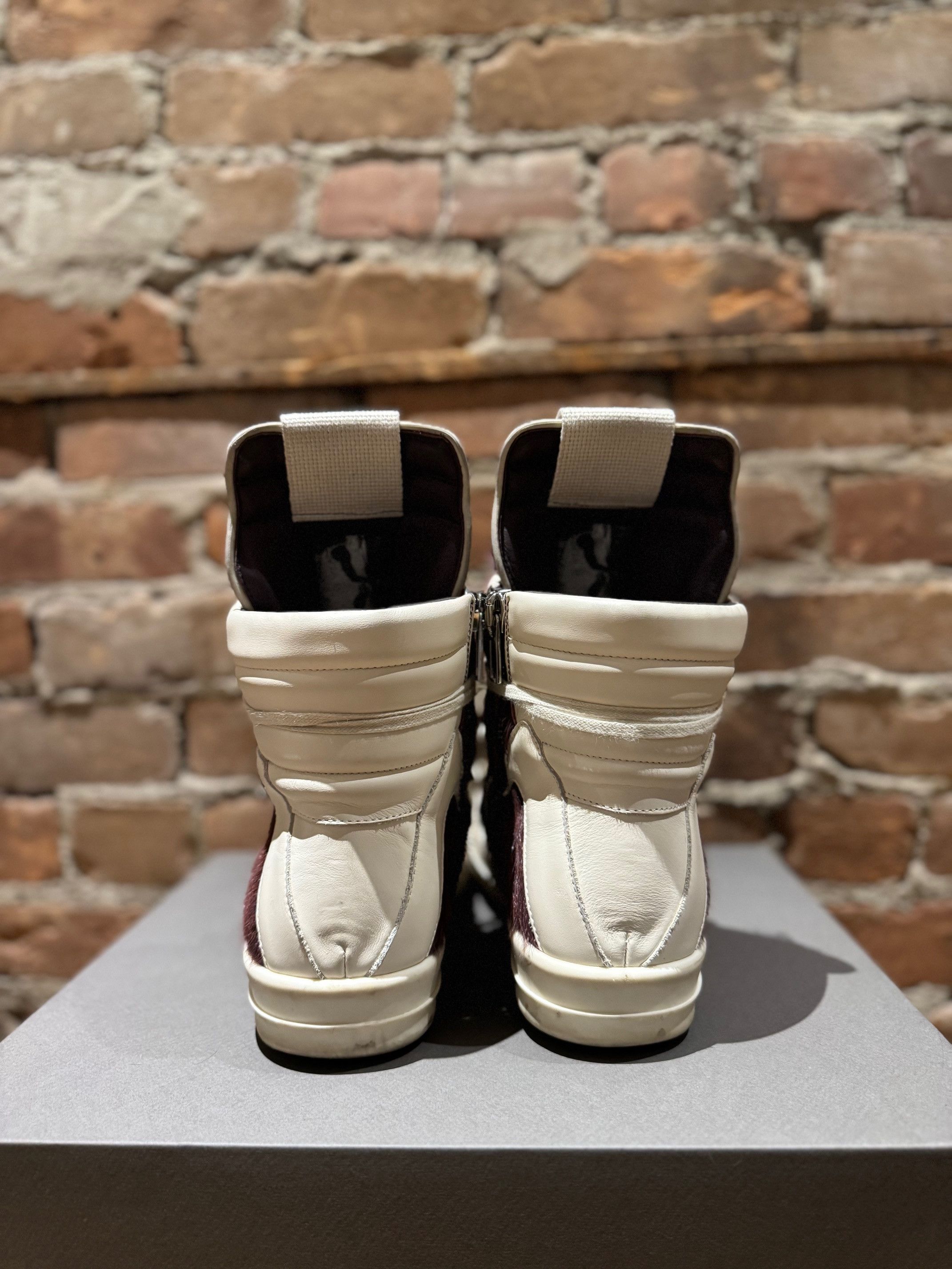Rick Owens Rick Owens Mainline Geobasket — “Amethyst/Milk” pony hair Size US 9 / EU 42 - 5 Thumbnail