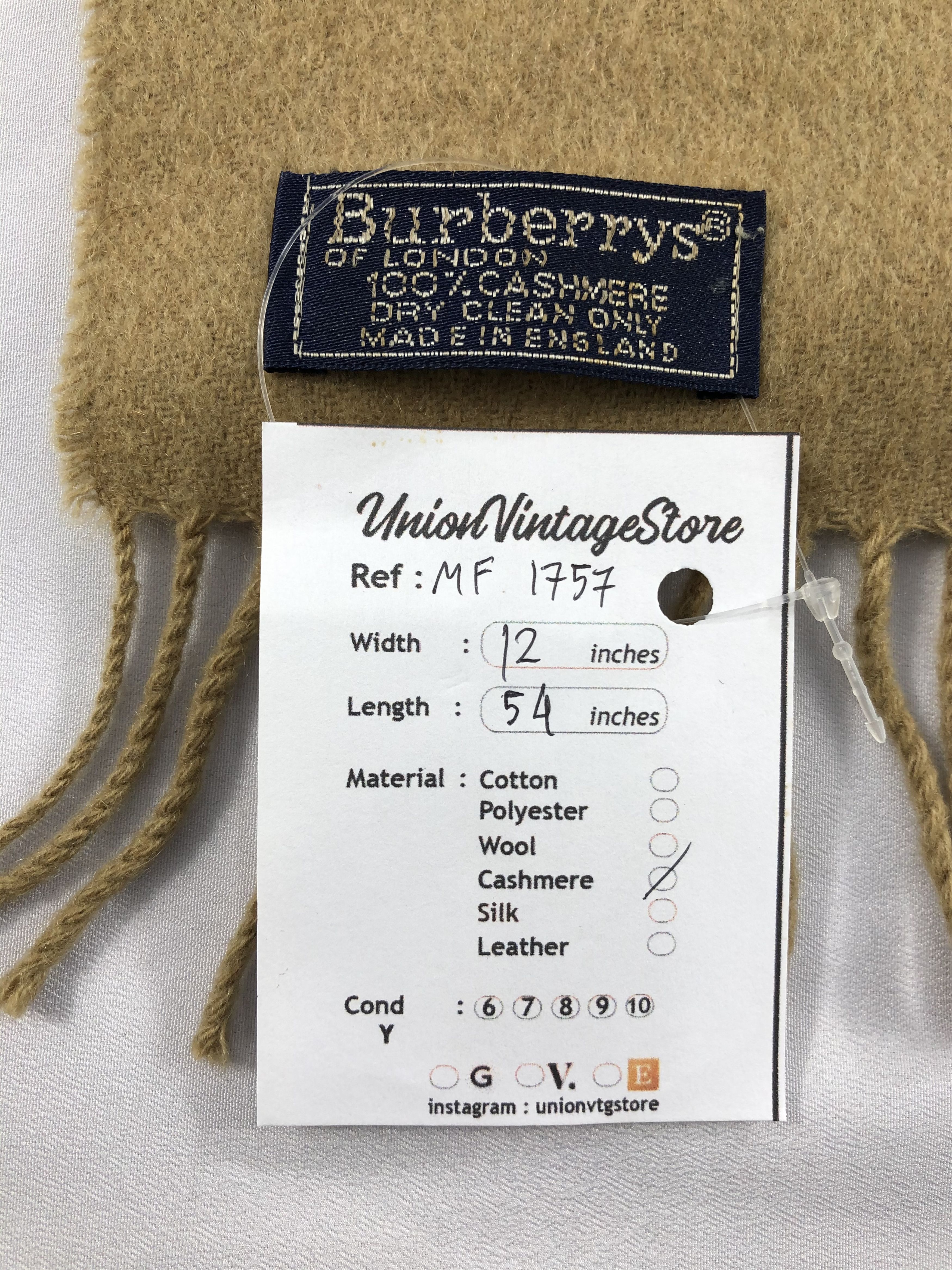 Burberry Vintage Burberry Scarf/Muffler/Neckwear MF1757 Size ONE SIZE - 6 Thumbnail