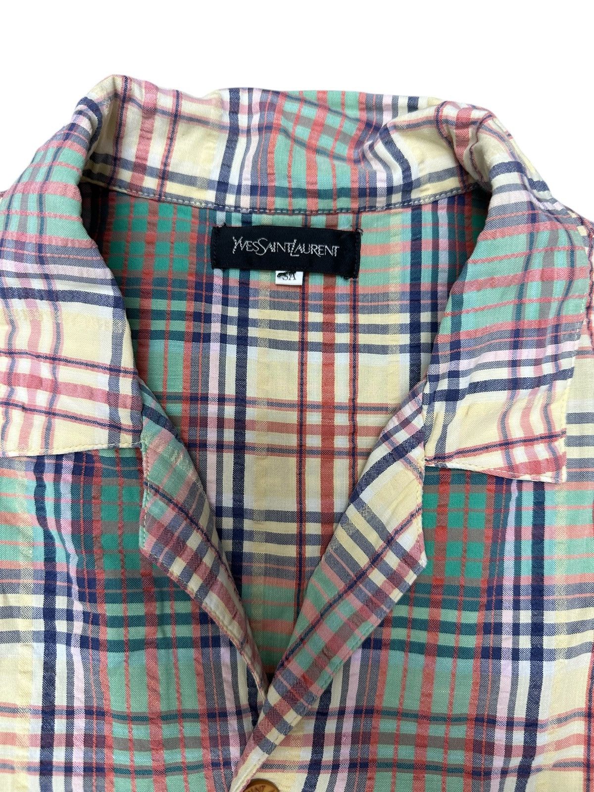 Yves Saint Laurent 2000s Vintage Yves Saint Laurent Shirt Button Up Size US L / EU 52-54 / 3 - 5 Thumbnail