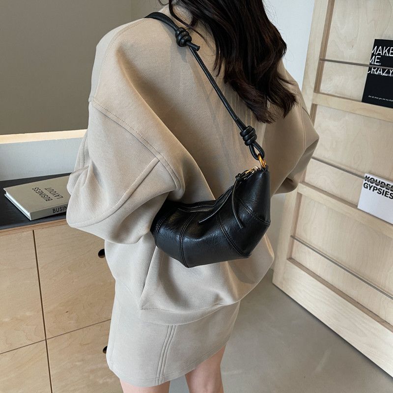 Leather Seoul Chic Splice Shoulder Bag Size ONE SIZE - 4 Thumbnail