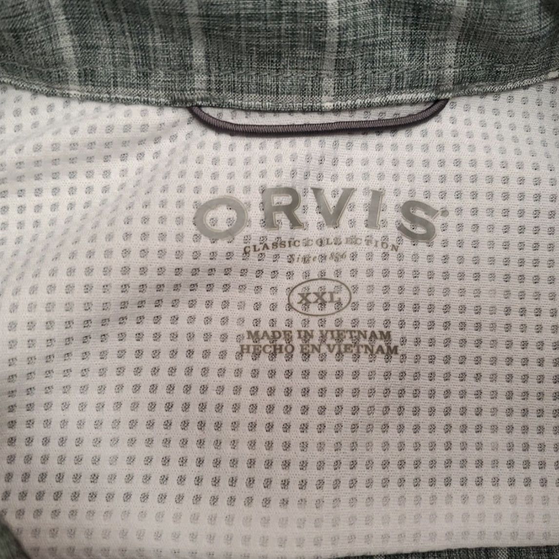 Orvis Orvis Shirt Men 2XL Gray Plaid Classic Collection Performance Travel Lightweight Button-Up Short Sleeve Casual Mens Size US XXL / EU 58 / 5 - 3 Thumbnail