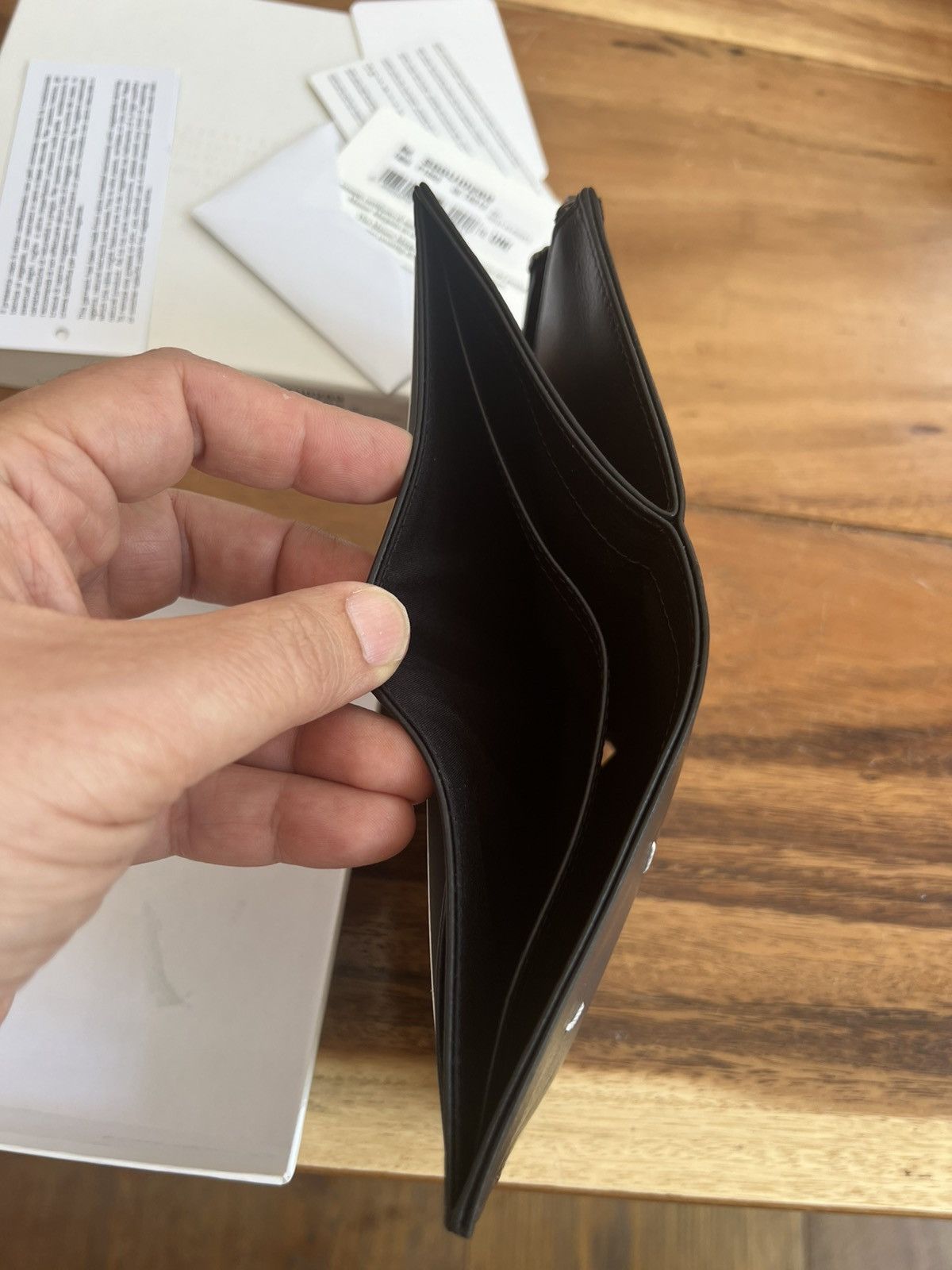 Maison Margiela MAISON MARGIELA FOUR STITSIZE LEATHER Black Wallet Size ONE SIZE - 7 Thumbnail