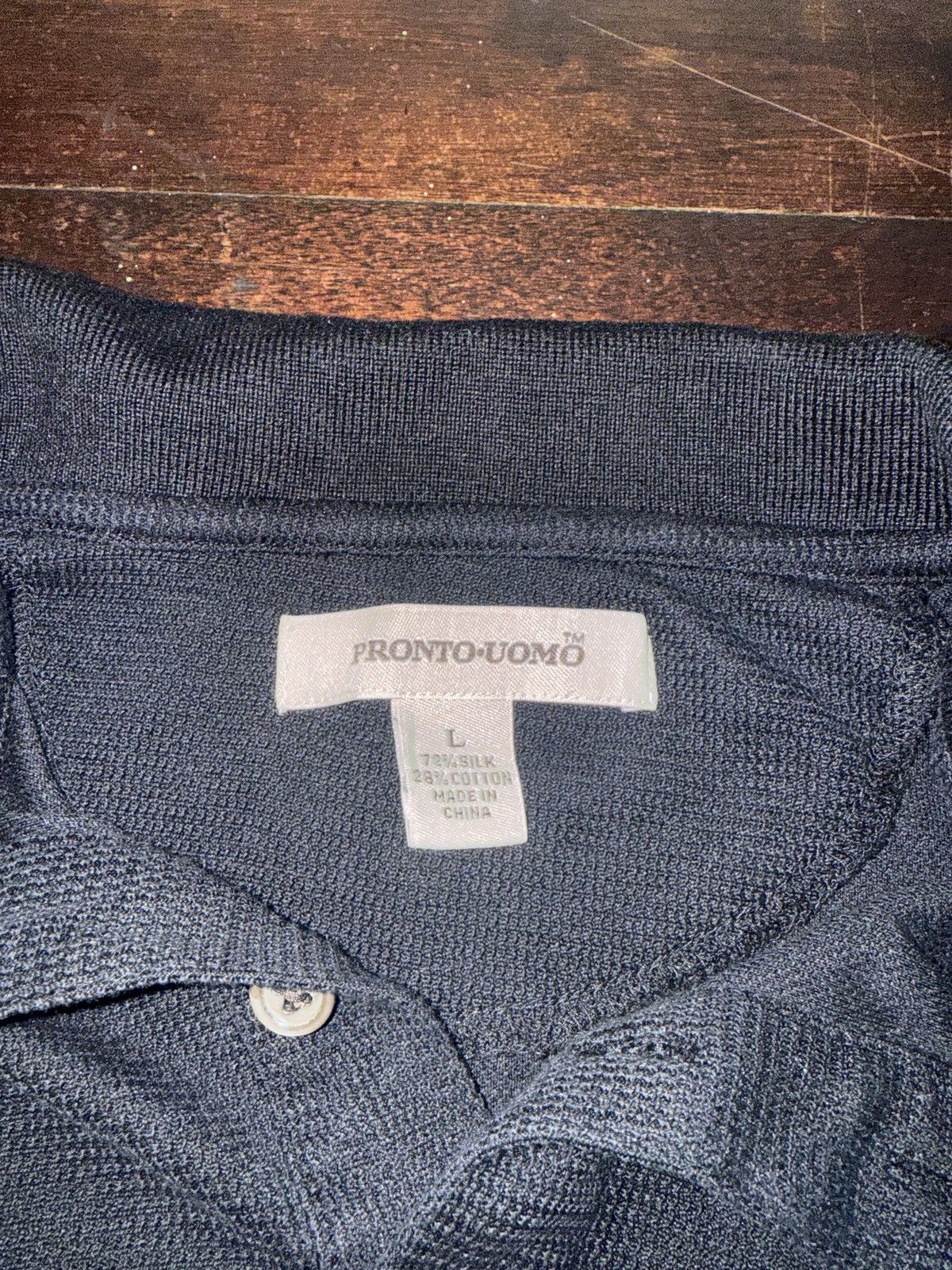 Pronto Uomo Black Pronto-Uomo Polo Shirt Size US L / EU 52-54 / 3 - 3 Thumbnail