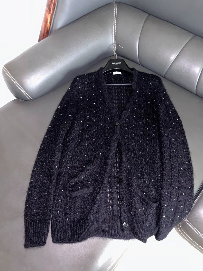 Saint Laurent Paris Saint Laurent Paris 2015 FW Stunning Beaded Cutout Mohair B Size US M / EU 48-50 / 2 - 1 Thumbnail