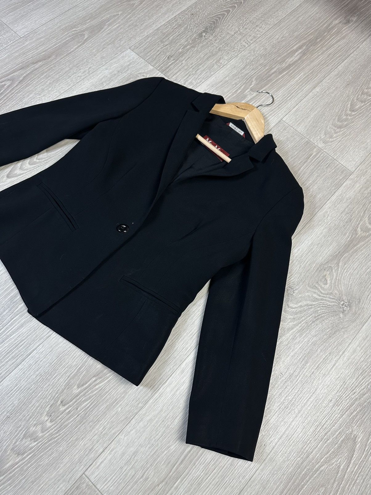 Max Mara × Vintage Max Mara Italy Costume Blazer Jacket and Skirts Size M / US 6-8 / IT 42-44 - 6 Thumbnail