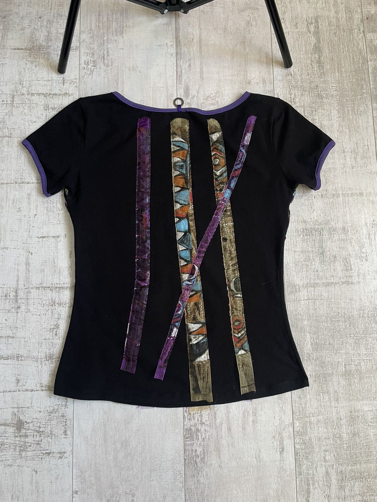 Japanese Brand Avant Garde 00’s Save The Queen T-Shirt Y2K Multicolour RARE Size XL / US 12-14 / IT 48-50 - 2 Thumbnail