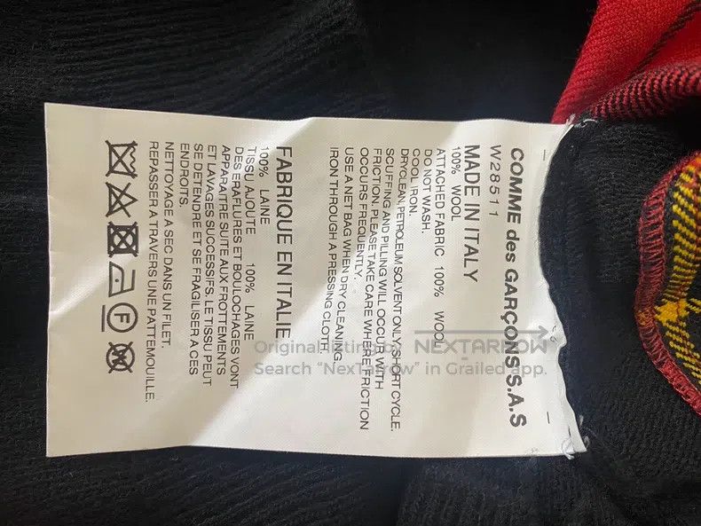Comme des Garcons Comme Des Garcons Black plaid patched cardigan Size US L / EU 52-54 / 3 - 7 Thumbnail