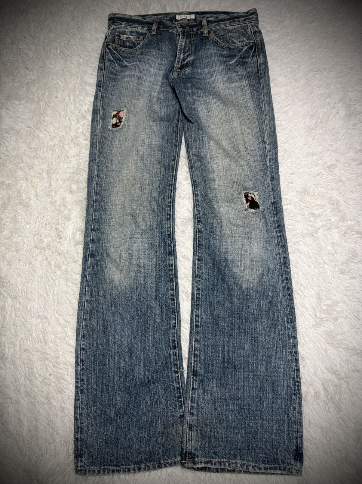 Japanese Brand Rare Japanese Brand kimono flared jeans Size US 32 / EU 48 - 1 Thumbnail