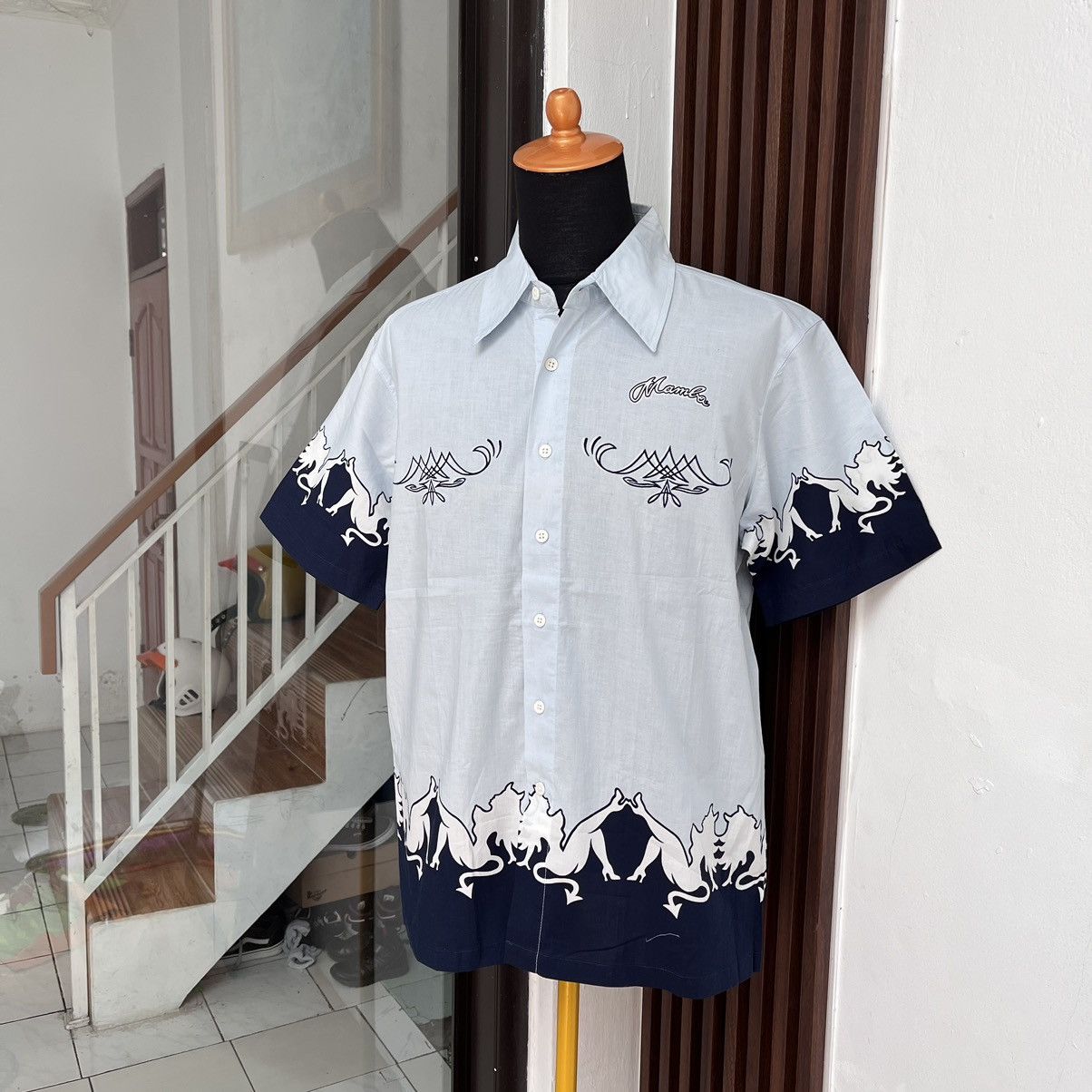 Mambo Surf Style Mambo Shirt Cotton "DEVIL WOMAN" Never Worn Size US M / EU 48-50 / 2 - 2 Thumbnail