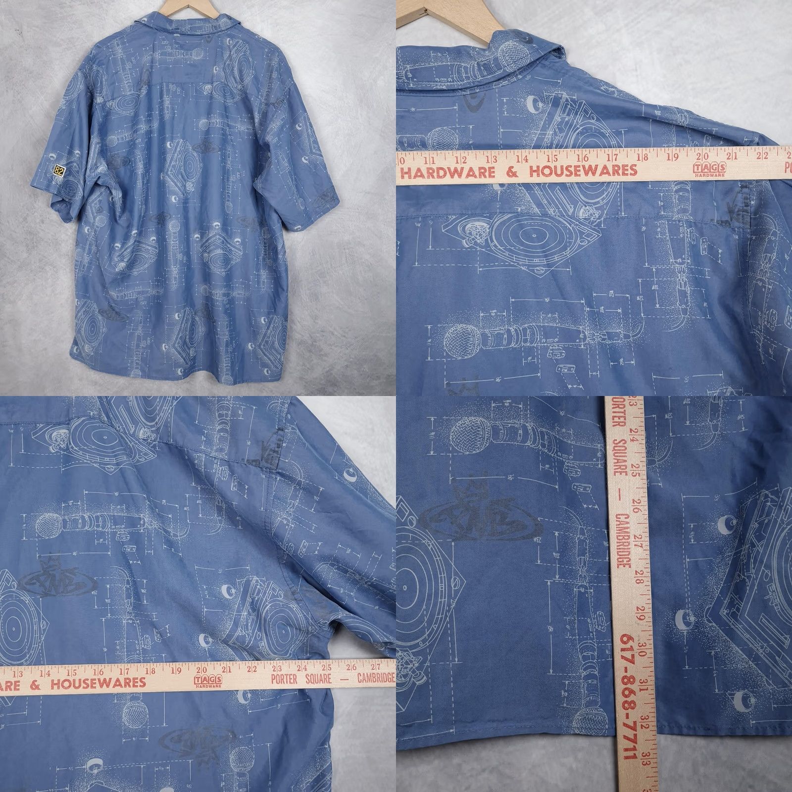 Vintage VINTAGE PNB Nation Clothing Shirt Mens XL Blue DJ Turntable Hip Hop Graphic Print 90s Casual Masculine Size US XL / EU 56 / 4 - 9 Thumbnail