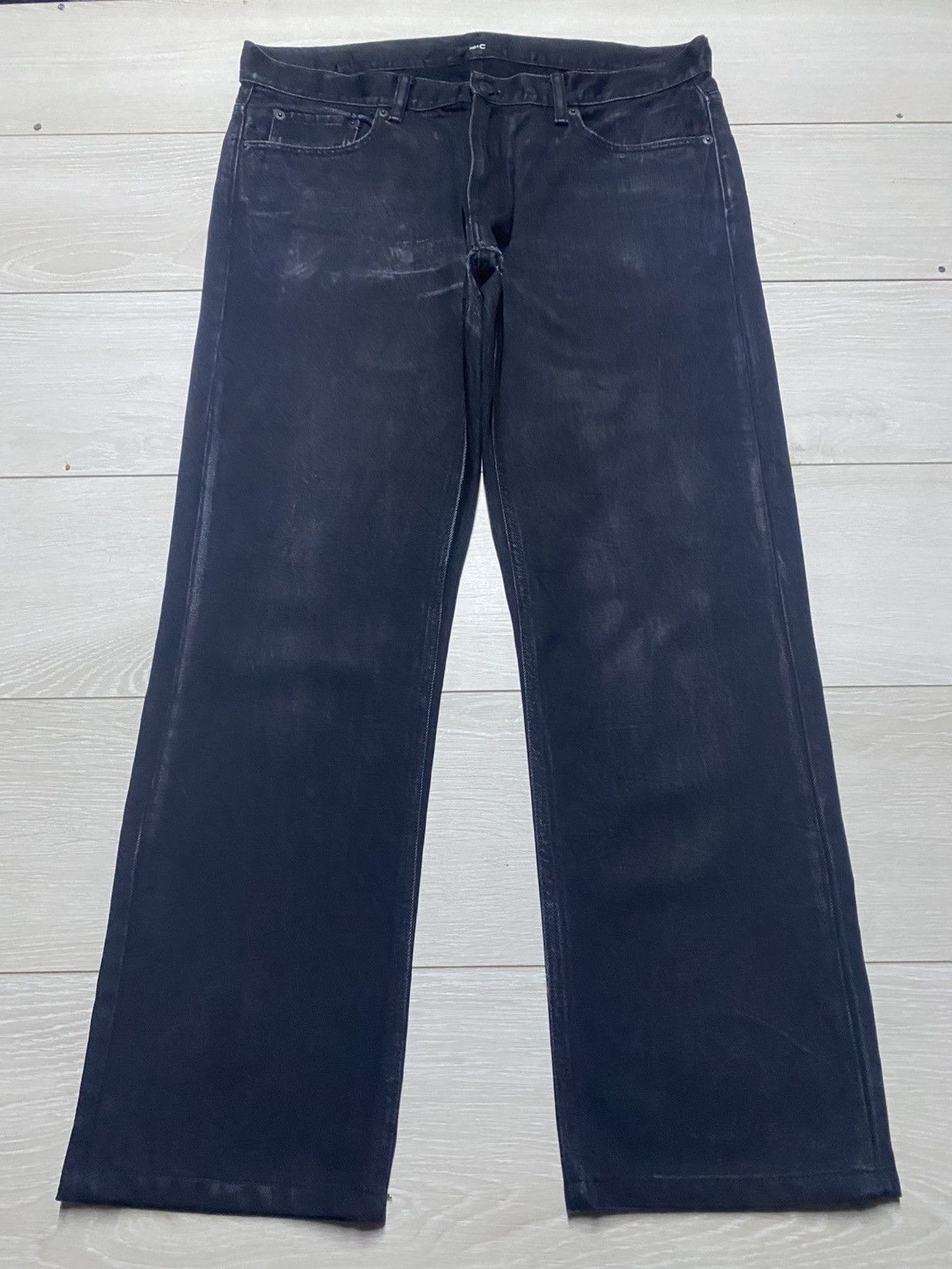 Club Sorayama × Uniqlo Vintage Uniqlo :C Distressed Repair Slim Jeans Size US 37 - 1 Thumbnail