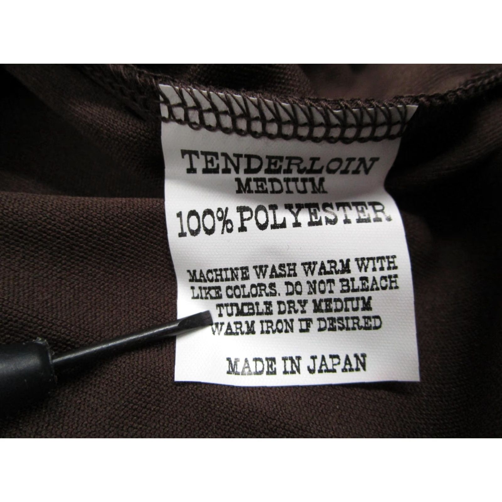 Tenderloin VINTAGE Tenderloin Polo Shirt Mens M Brown Poly Pocket Embroidered Made Japan Size US M / EU 48-50 / 2 - 6 Thumbnail