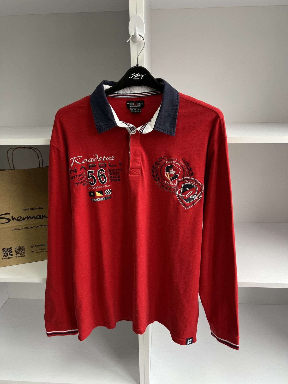 Designer × Vintage Vintage Roadster Napoli 56 racing Long sleeve Size US XL / EU 56 / 4 - 5 Thumbnail