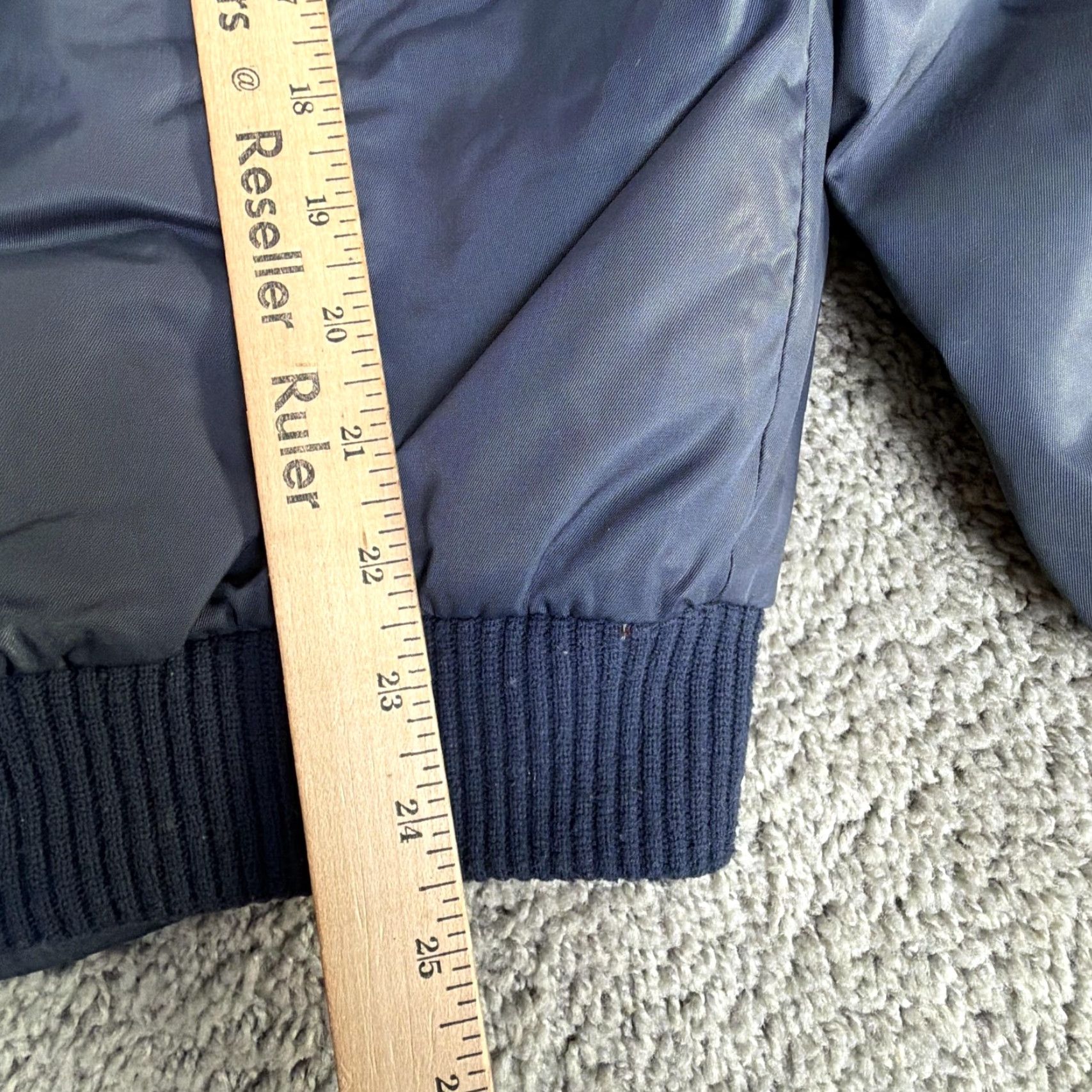 Sears VINTAGE Sears Work Leisure Jacket Mens M Blue Nylon Fur Collar Lined Japan Bomber Quilted Zip Insulated Pockets Casual Workwear Size US M / EU 48-50 / 2 - 5 Thumbnail