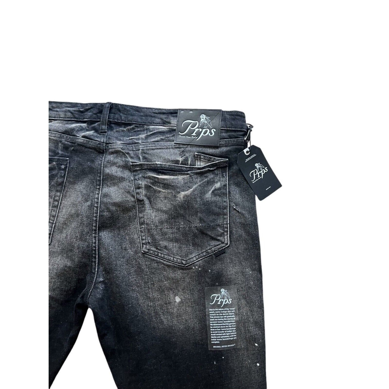 Prps PRPS Cayenne Super Skinny Fit Men's Jeans Black Size 42/32 Size US 42 / EU 58 - 6 Thumbnail