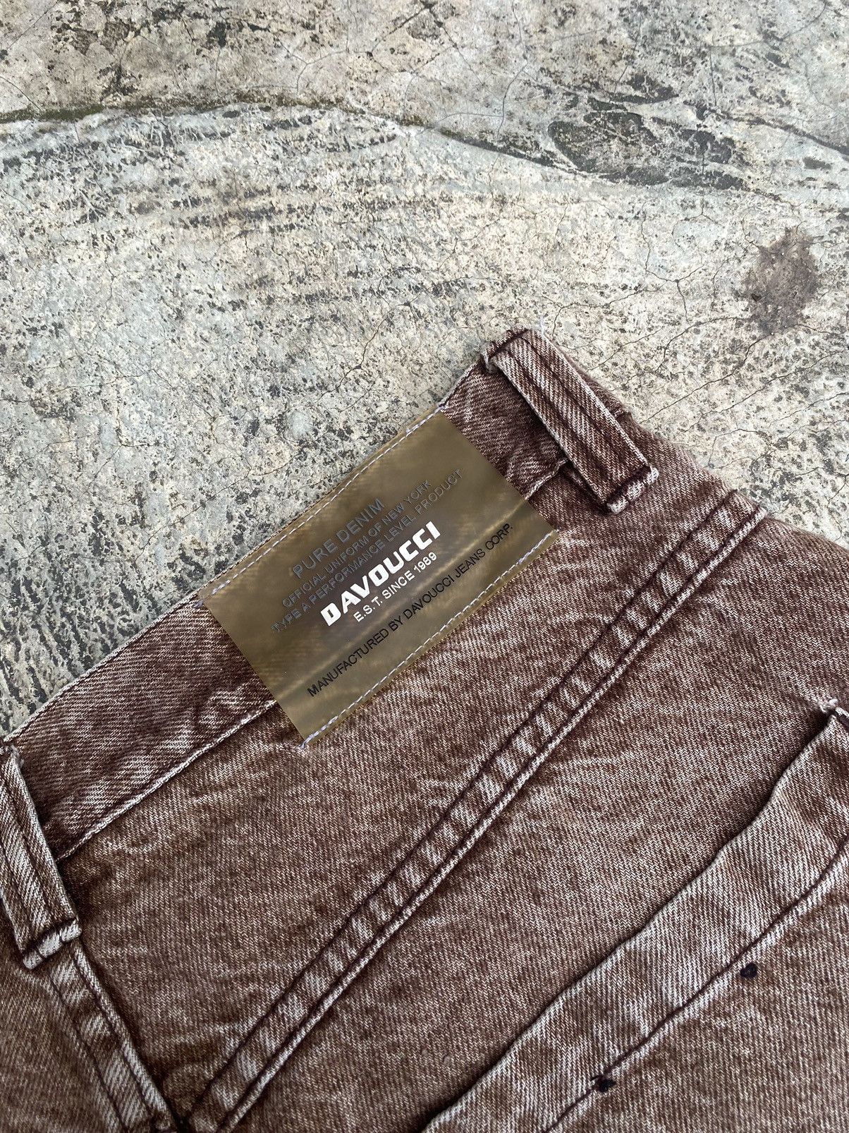 Japanese Brand × Vintage Vintage Davoucci denim shorts brown Y2K Size US 33 - 6 Thumbnail